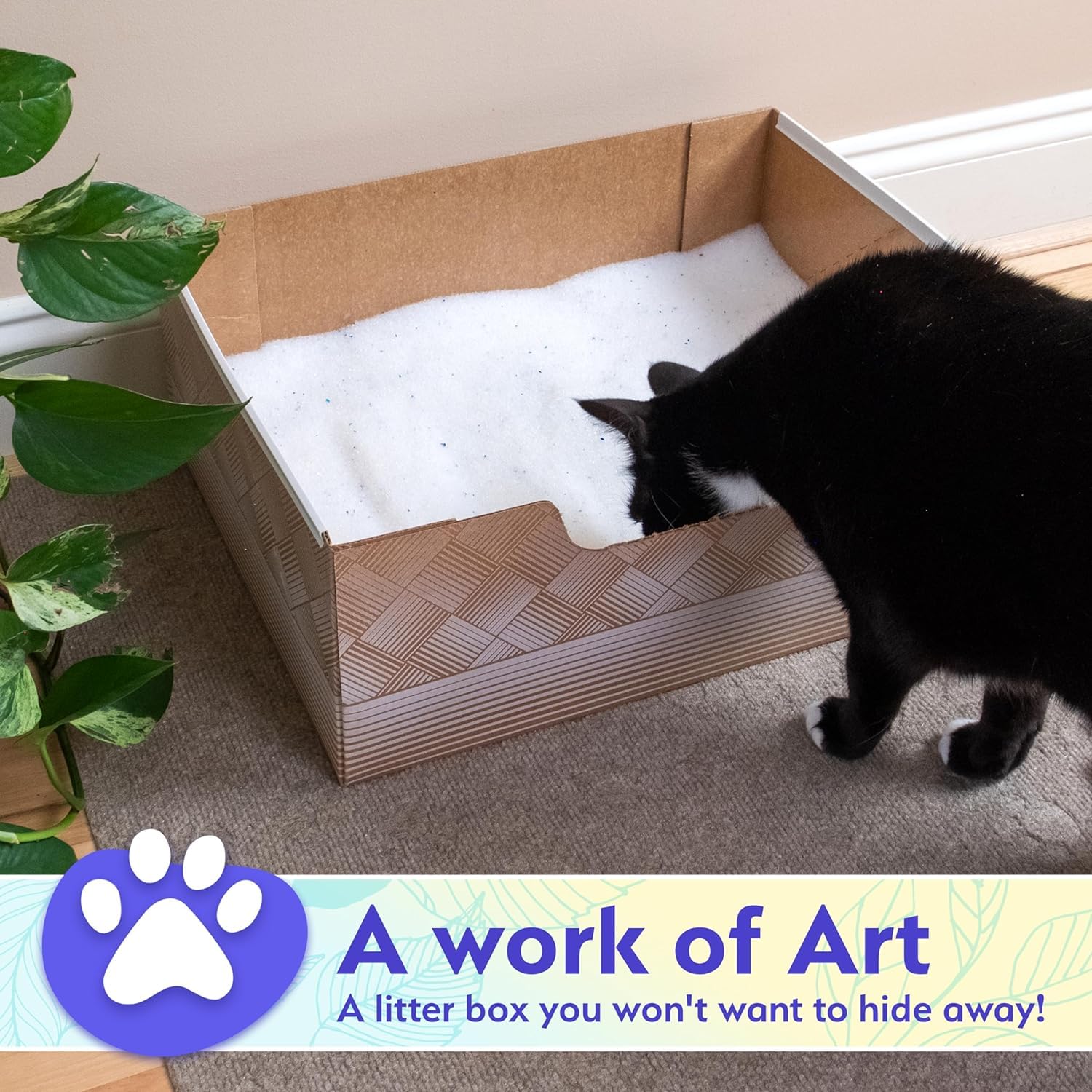 Leakproof Disposable 2-Pack Cat Litter Box - Unmatched Odor Control | Recyclable - Kitty Poo Club