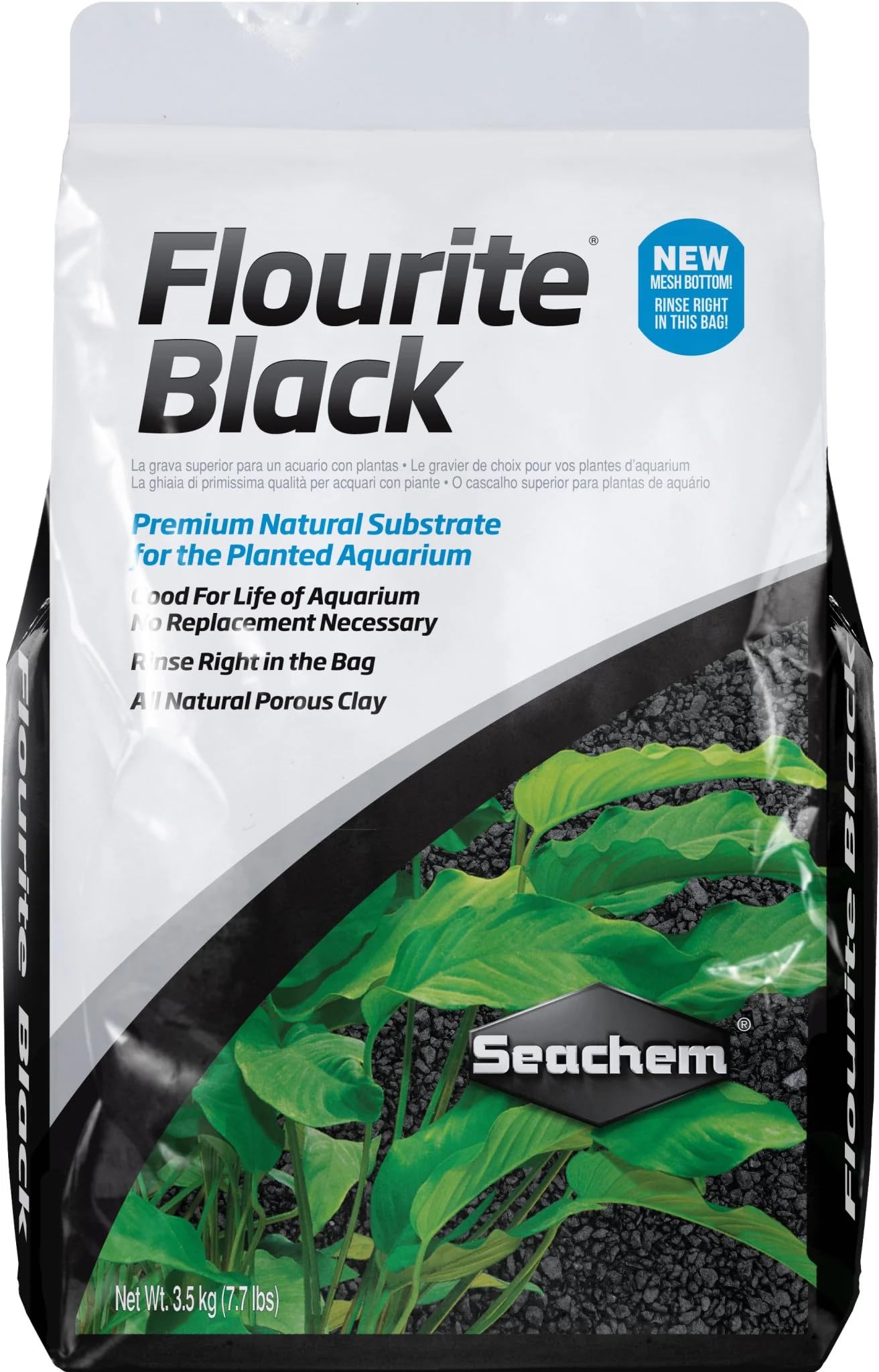 Seachem Fluorite Black Clay Gravel, 7.7 Lb