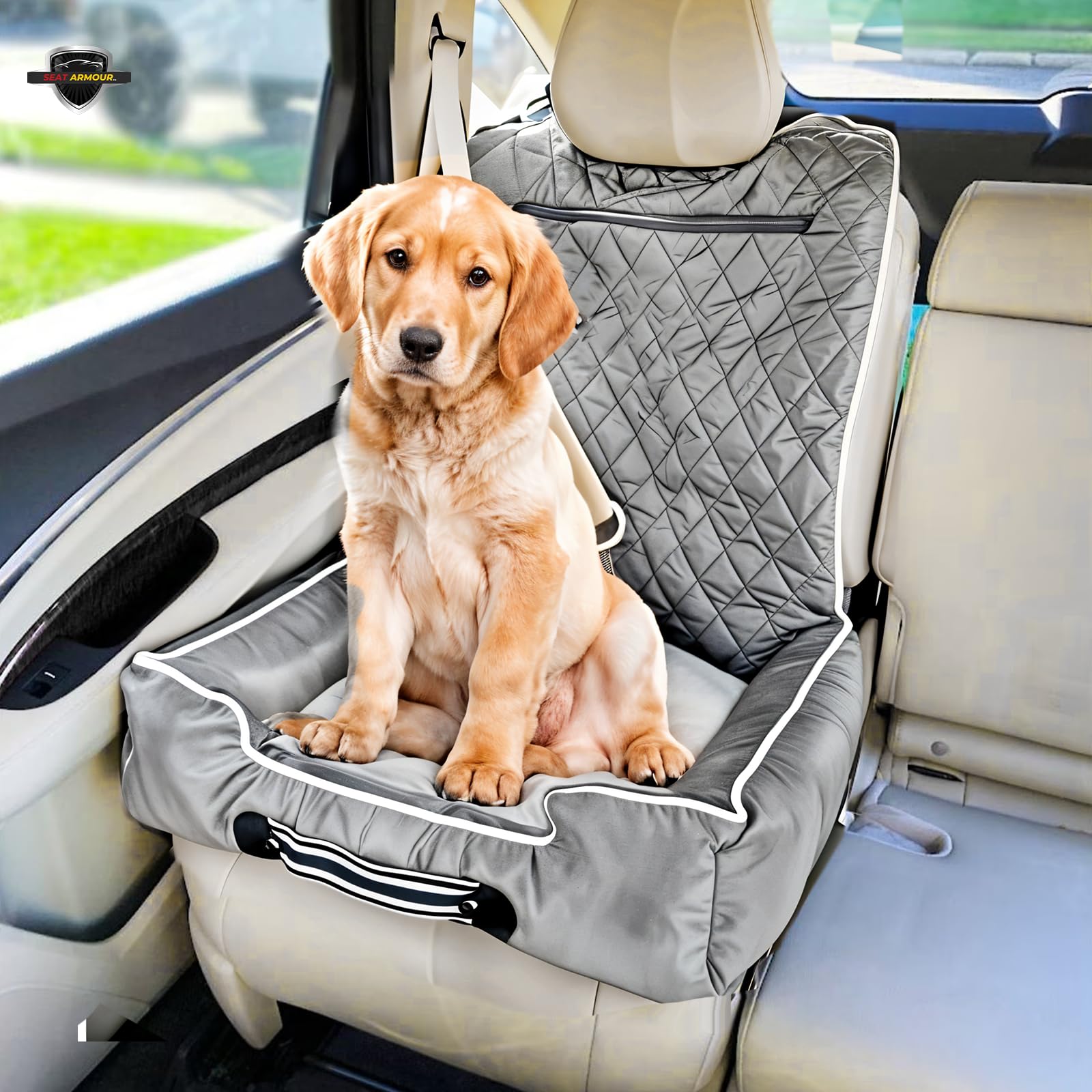 Comfort Grey Pet Bed and Car Seat