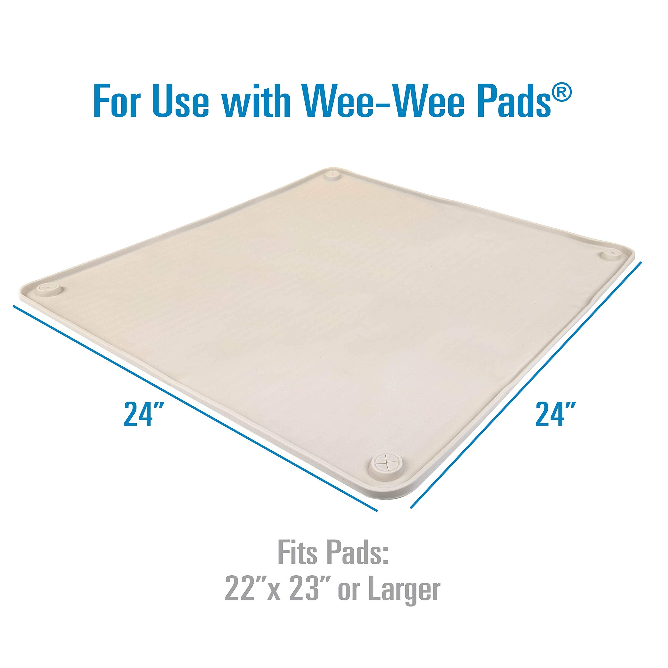 Four Paws Wee-Wee Silicone Pee Pad Holder For Dogs & Puppies, Washable Dog Housebreaking Potty Training Floor Protection, 22' X 23', 1 Count