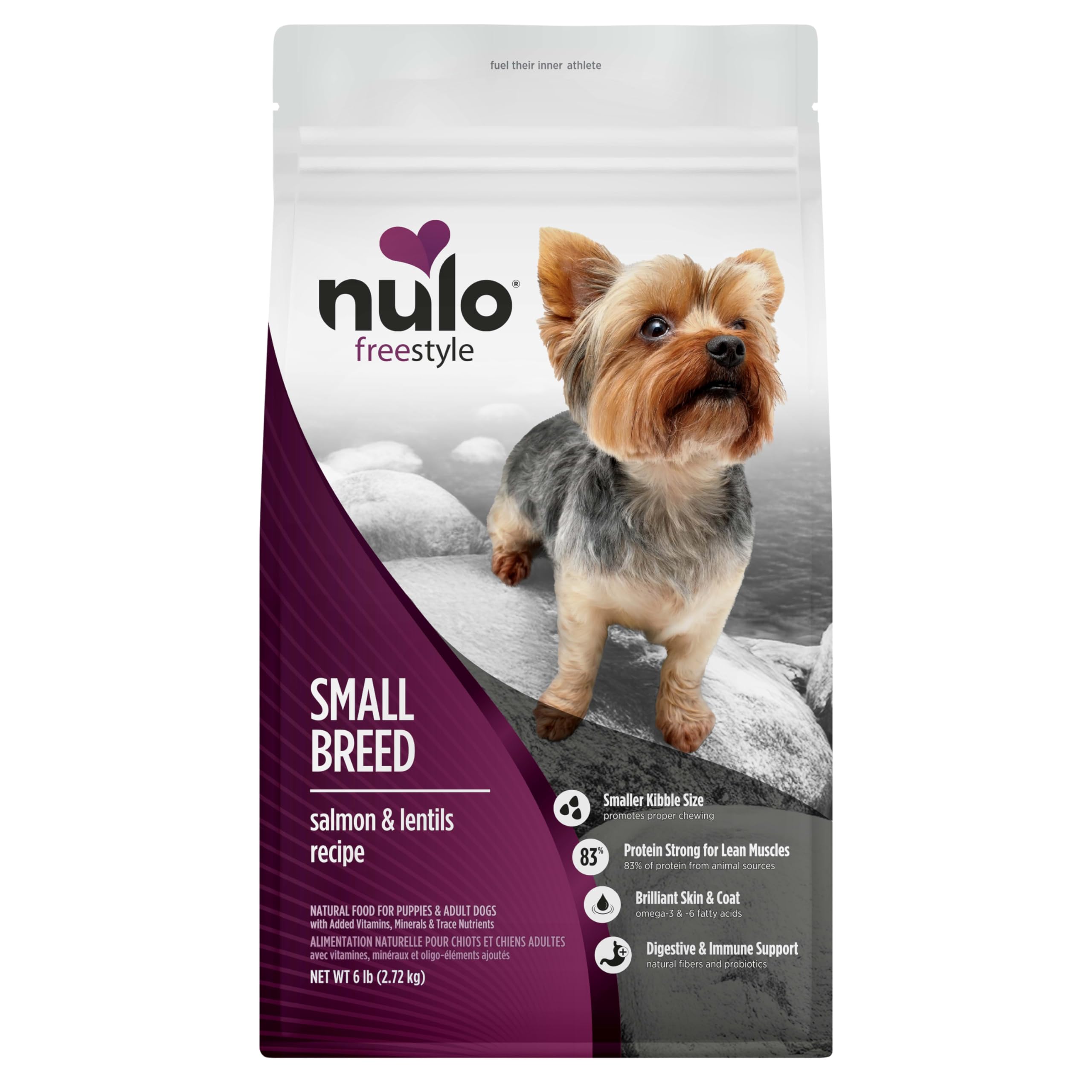 Nulo Freestyle Small Breed Dog Food, Premium Adult and Puppy Grain-Free Dry Smaller Sized Kibble Food, with BC30 Probiotic for H