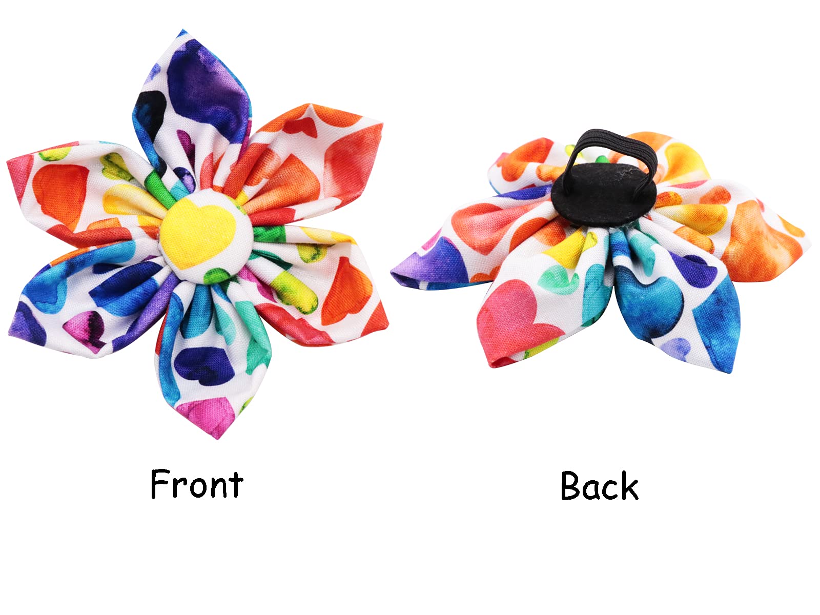 Lionet Paws Dog Collar With Flower, Soft And Comfortable, Adjustable Collar For Puppies And Cats Girl, Neck 8-12 Inches