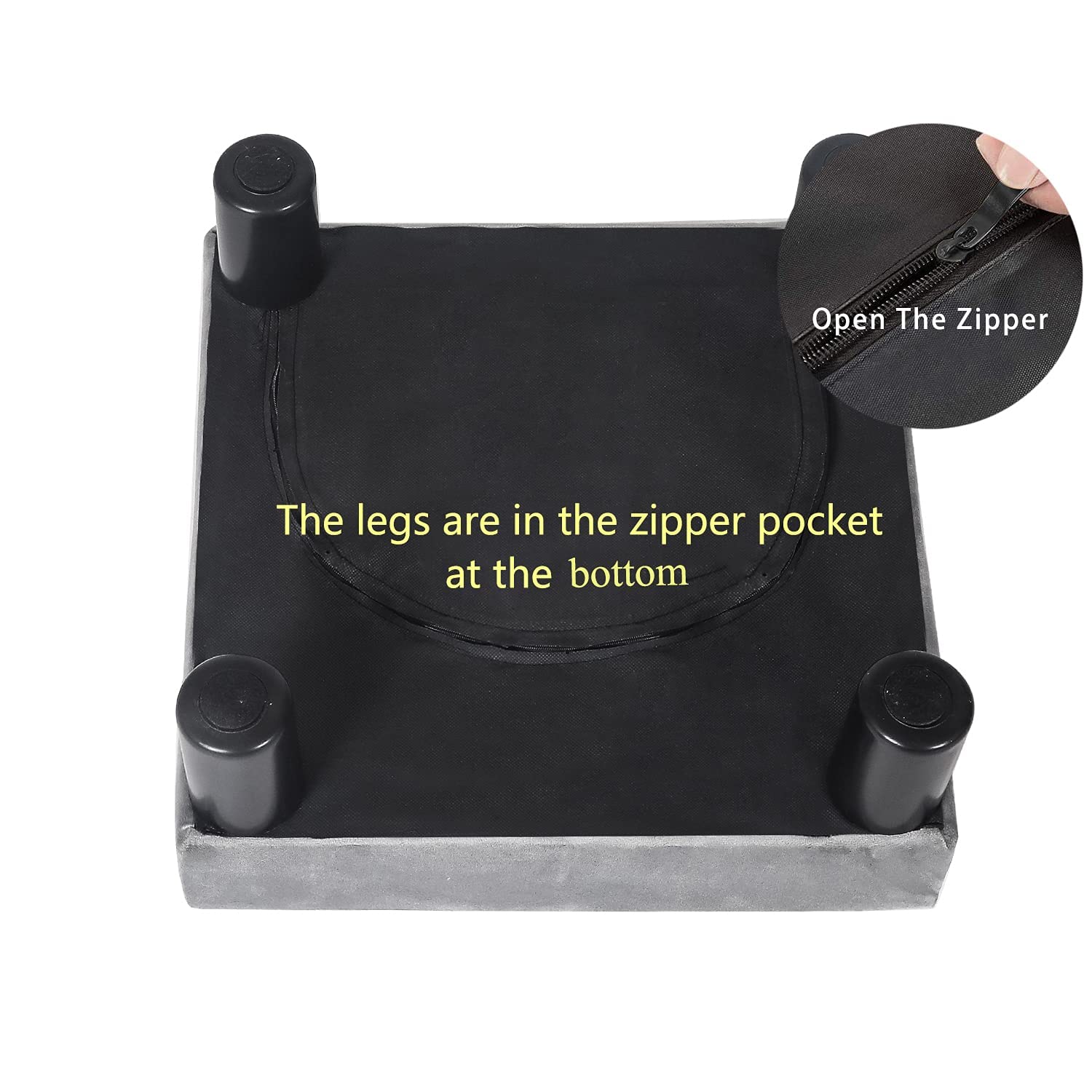 Joveco 15'' Footstools Small Ottoman- Upholstered Footstools And Ottomans Small Foot Rest- Pet Steps Dog Stairs For High Beds- L