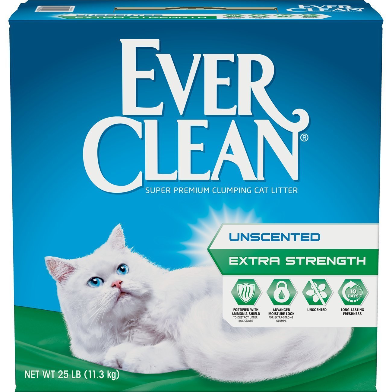 Ever Clean Extra Strength Clumping Clay Pet Litter For Cats, 25 Lb Box