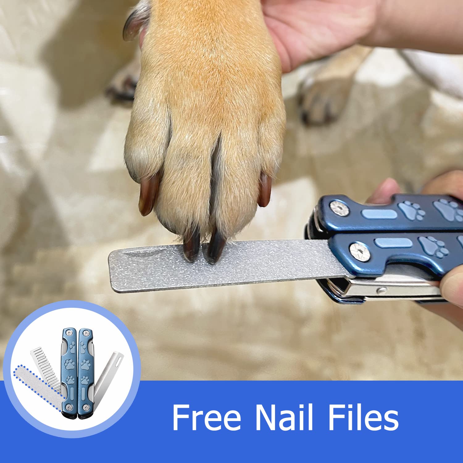 Professional Dog Nail Clipper For Sensitive Dogs,Dog Nail Trimmer For Large Medium Small Breeds,Sharp Puppy Dog Toenail Clipper