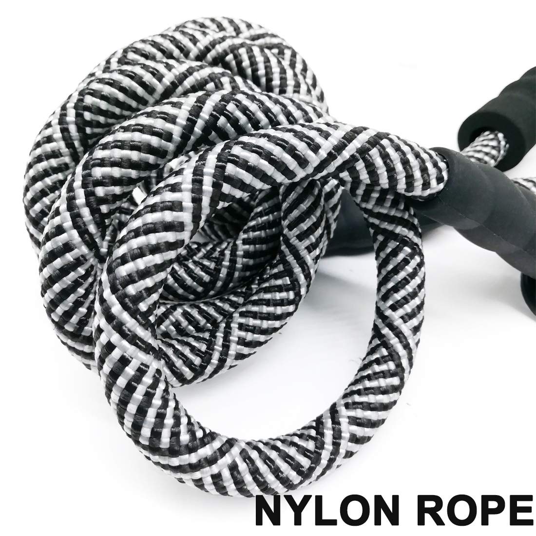 Maypaw Heavy Duty Rope Dog Leash, 3/4/5/7/6/8/10/12/15 Ft Nylon Pet Leash, Soft Padded Handle Thick Lead For Large Medium Dogs (
