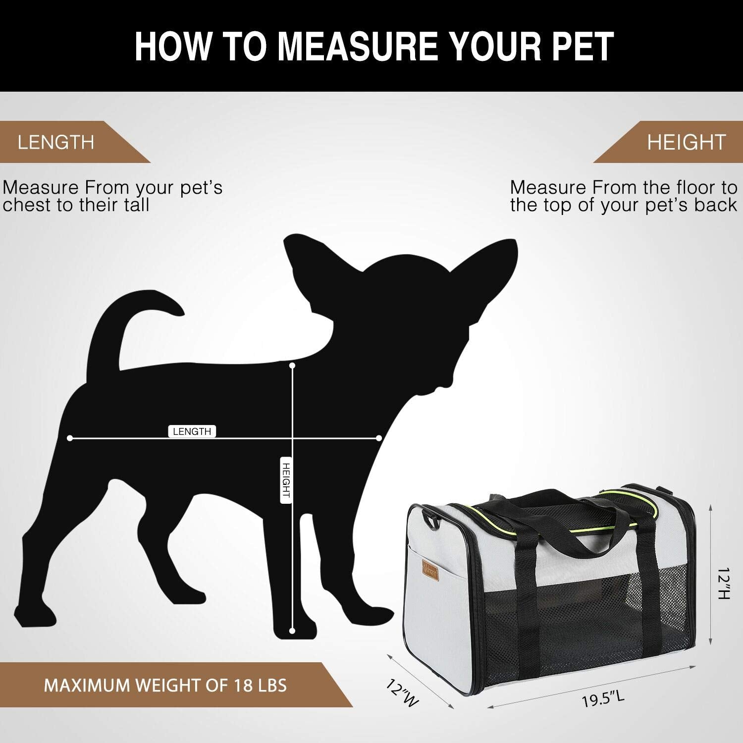 Akinerri Airline Approved Pet Carriers,Soft Sided Collapsible Pet Travel Carrier For Puppy And Cats, Cats Carrier, Pet Carriers For Puppy And Large Cats