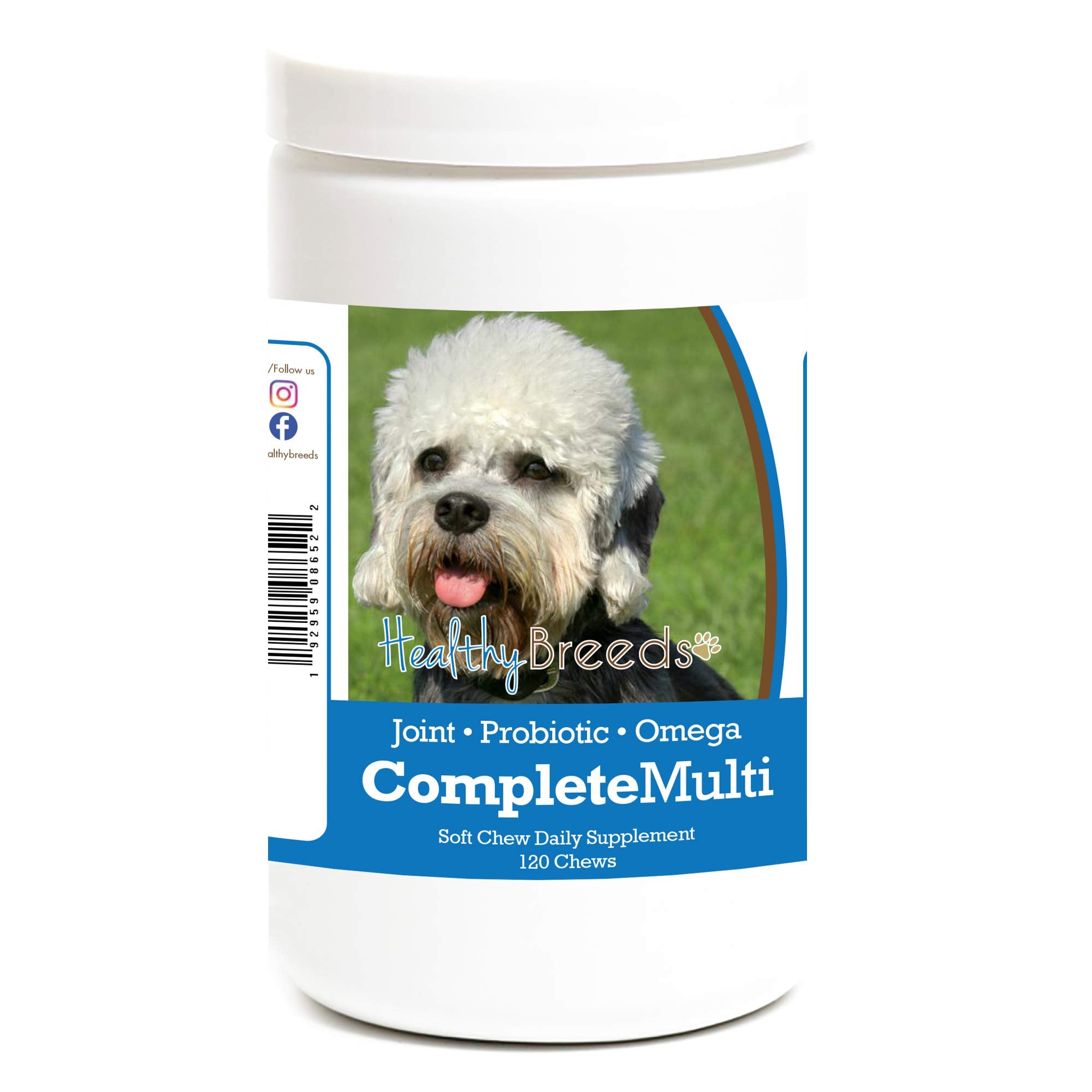 Healthy Breeds Dandie Dinmont Terrier All in One Multivitamin Soft Chew 120 Count
