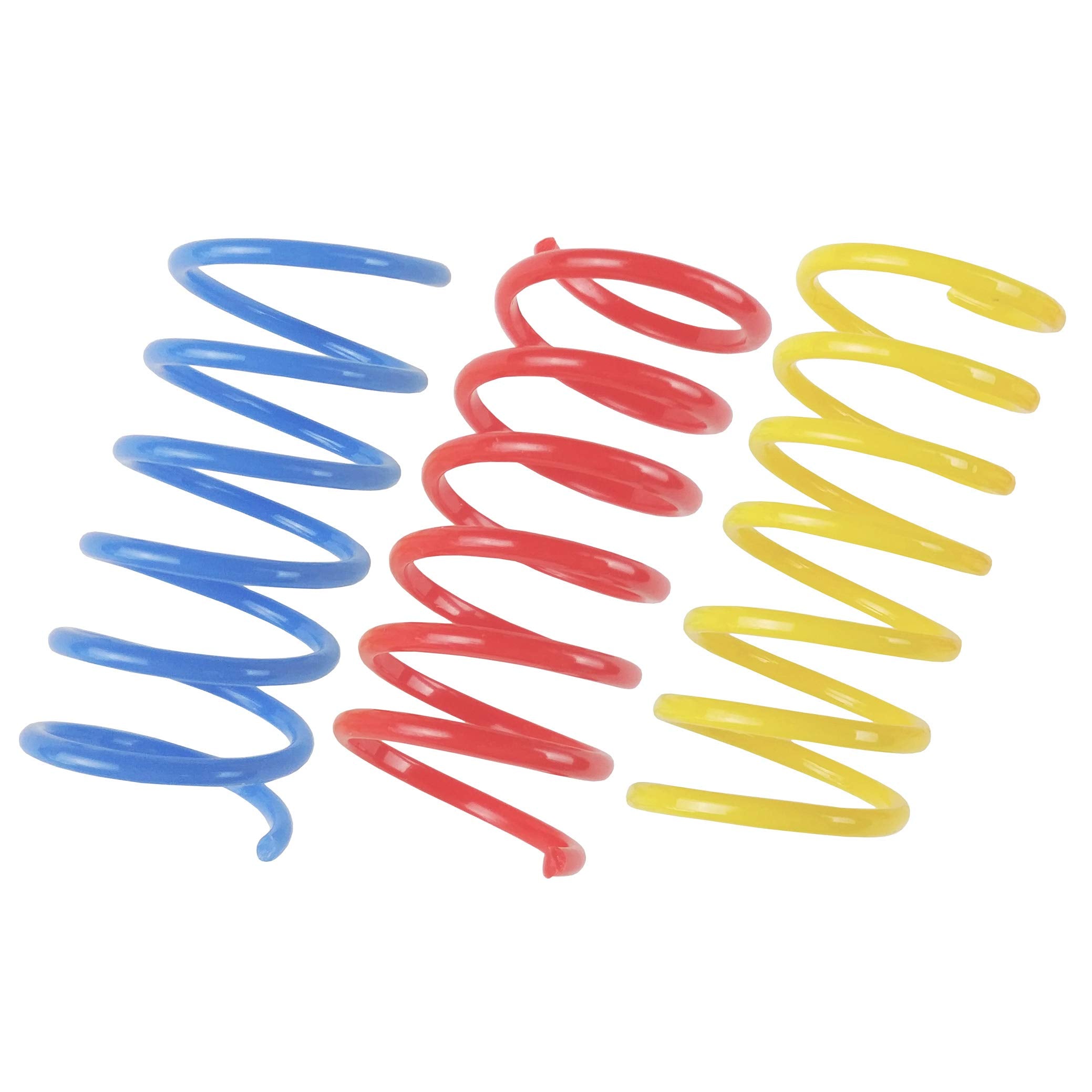 Tamu Style Cat Spring Toys (120 Pack), Plastic Coils For Swatting, Biting, Hunting, And Active Healthy Play, Colorful 2 Inch Spirals