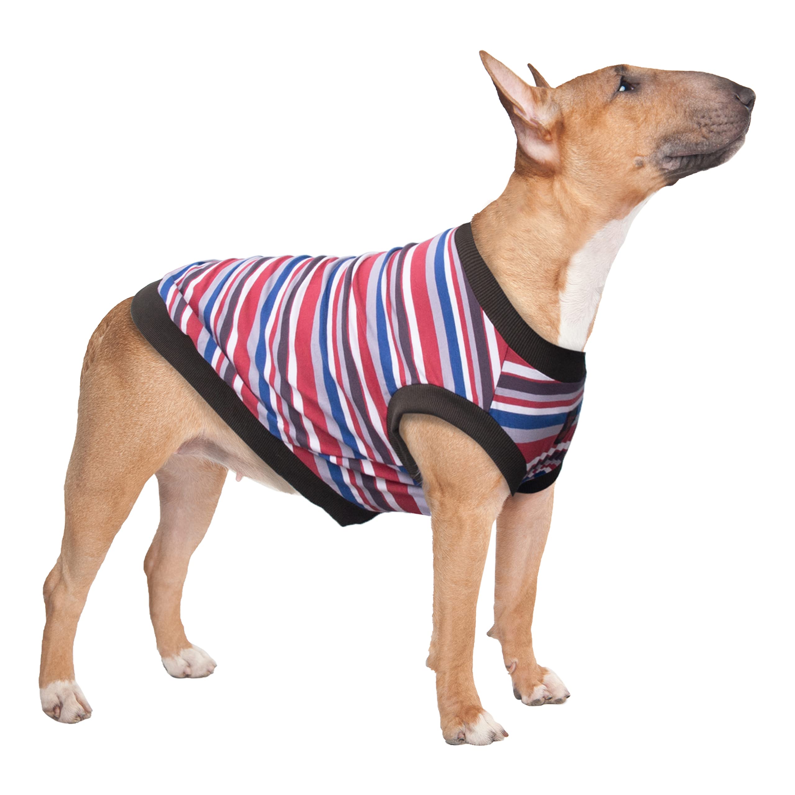 Arunners Extra Large Dog T Shirts Clothes Sleeveless Tank Top Vest For Labrador Rottweiler Great Dane, Red, 2X-Large