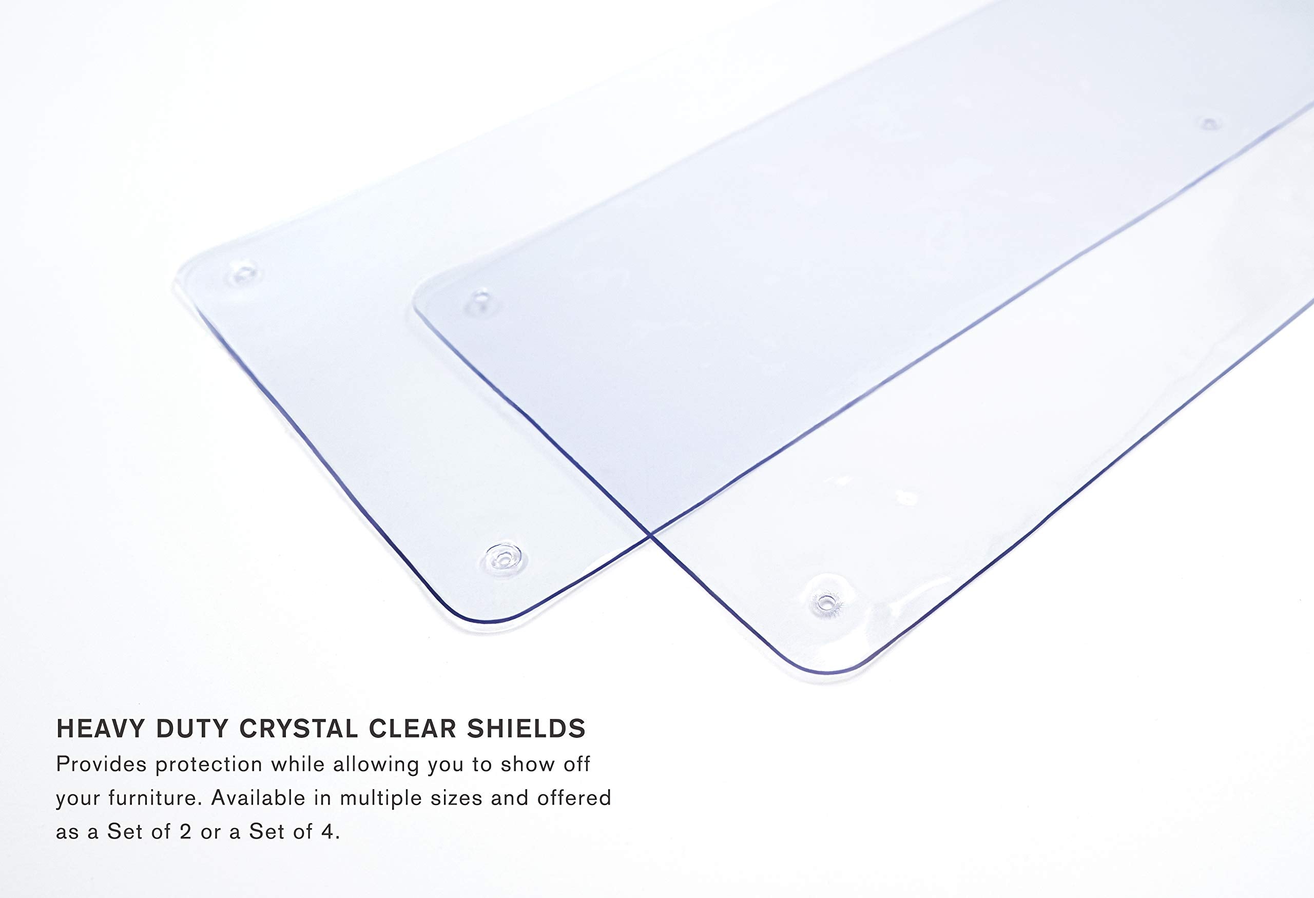 The Original Laminet Deluxe Cat Scratch Shields - Protect Your Furniture With Our Deluxe Heavy Duty Furniture Scratch Shields - Set Of 2 Heavy Duty Flexible Plastic Shields - (7L X 5.5W - Inches)