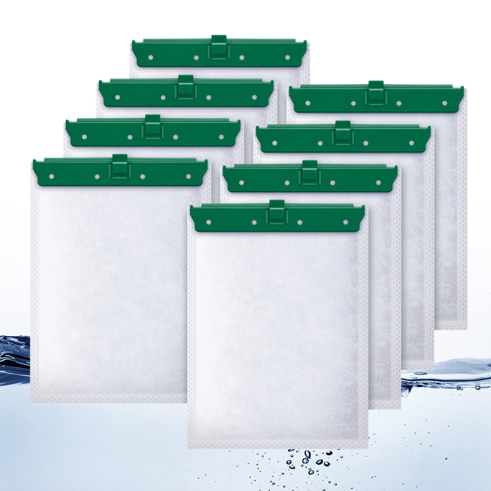 Esctabalt 8 Count Medium Filter Cartridges Compatible With Whisper Bio Bag Filters, Large Aquarium Filter Cartridge For Whisper 