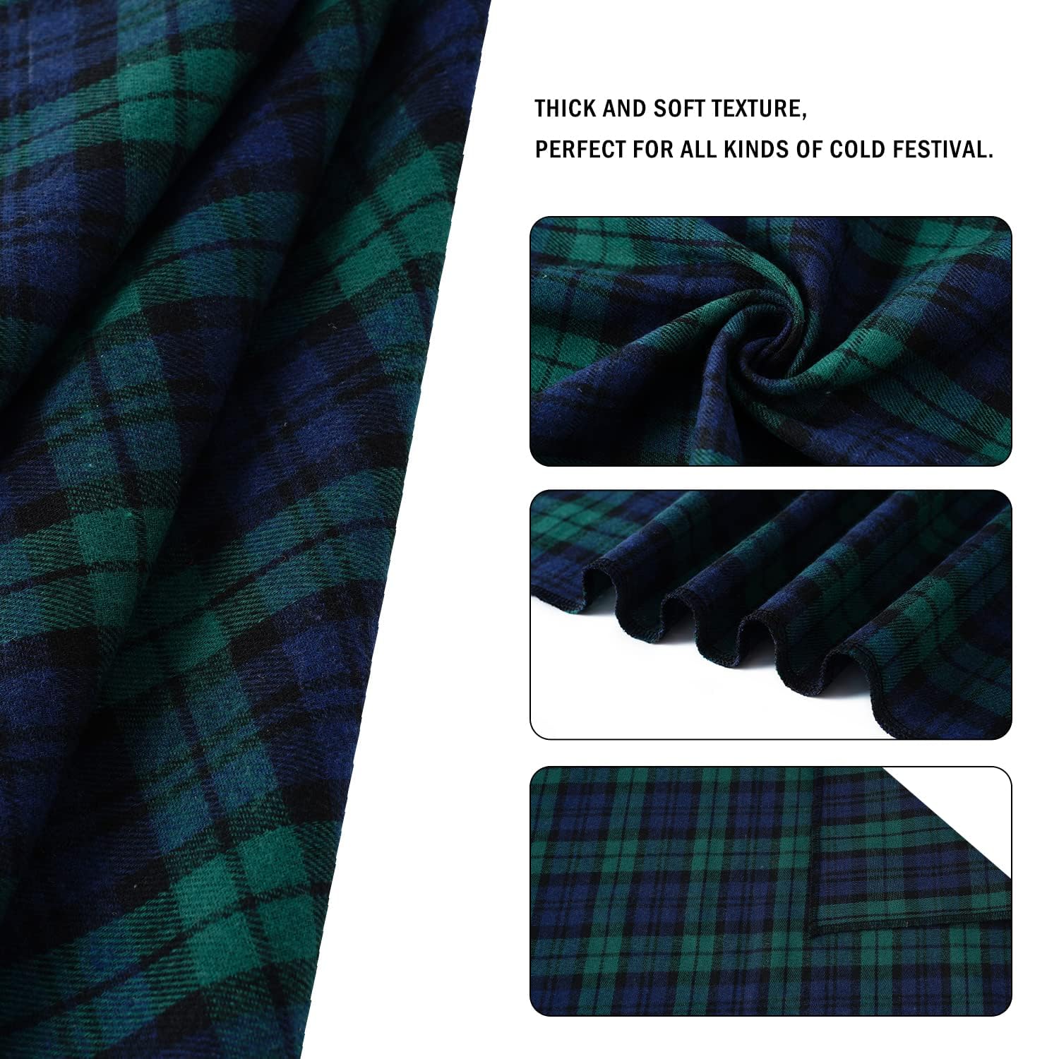E-Clover Spring Dog Bandanas Boy & Matching Scrunchie Set Plaid Dog Scarf Kerchief For Medium Large Dog Pet Bandana Owner Gifts