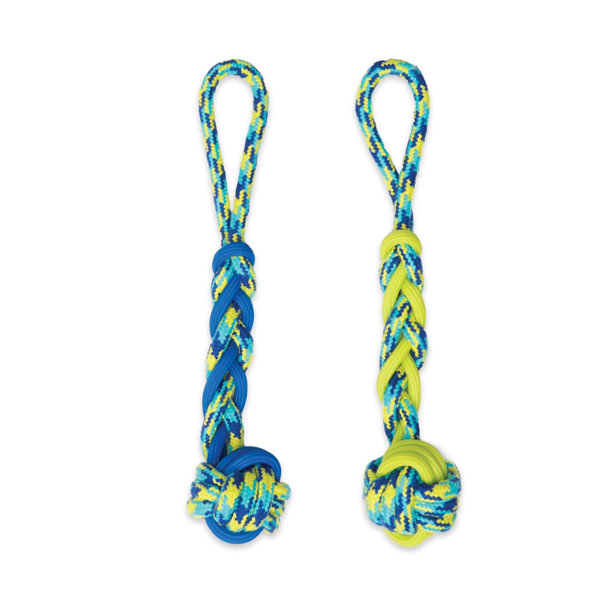 Zeus Rope & Tpr Ball Tug Toy For Dogs | Durable Dog Training & Chewing Toy | Strength Building Rope Tug Toy For Active, Healthy 