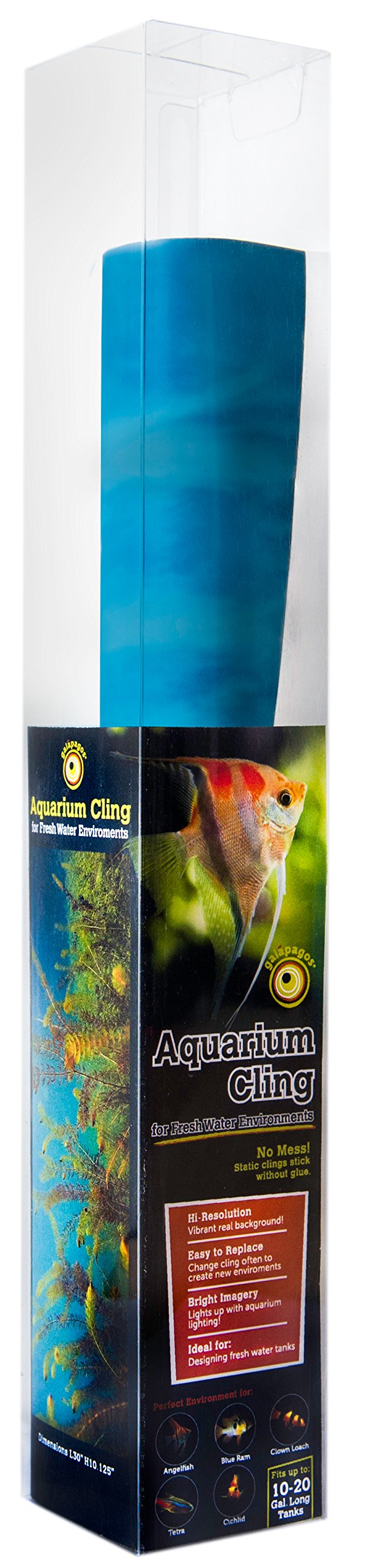 Gal  Pagos (05411) Aquarium Aquatic Plants Background Clings, 10.125'' X 30''