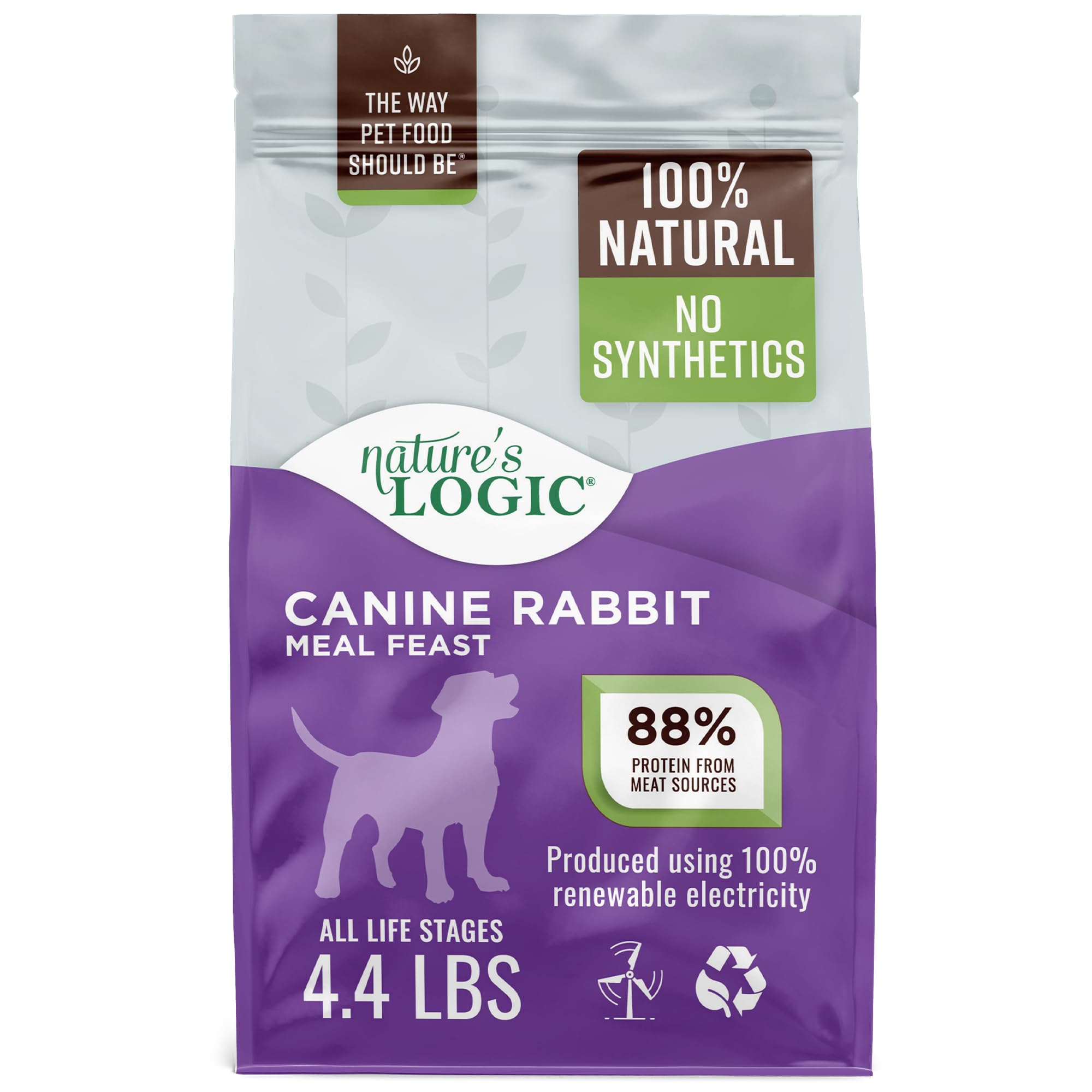 Natures Logic Canine Rabbit Meal Feast, 4.4lbs