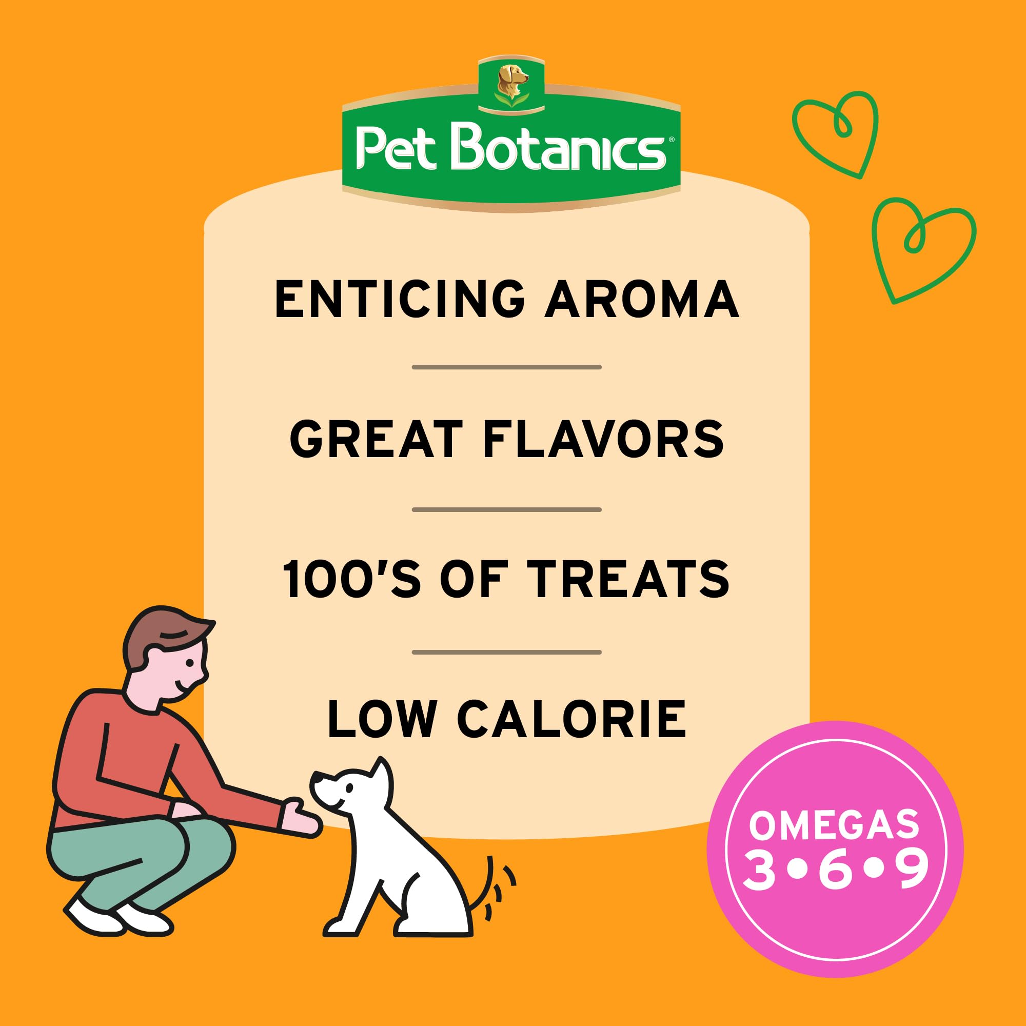 Pet Botanics Omega Plus Salmon Flavor Treats, Soft & Chewy, 12 oz Pouch with 500 Treats, Ideal for Training, White