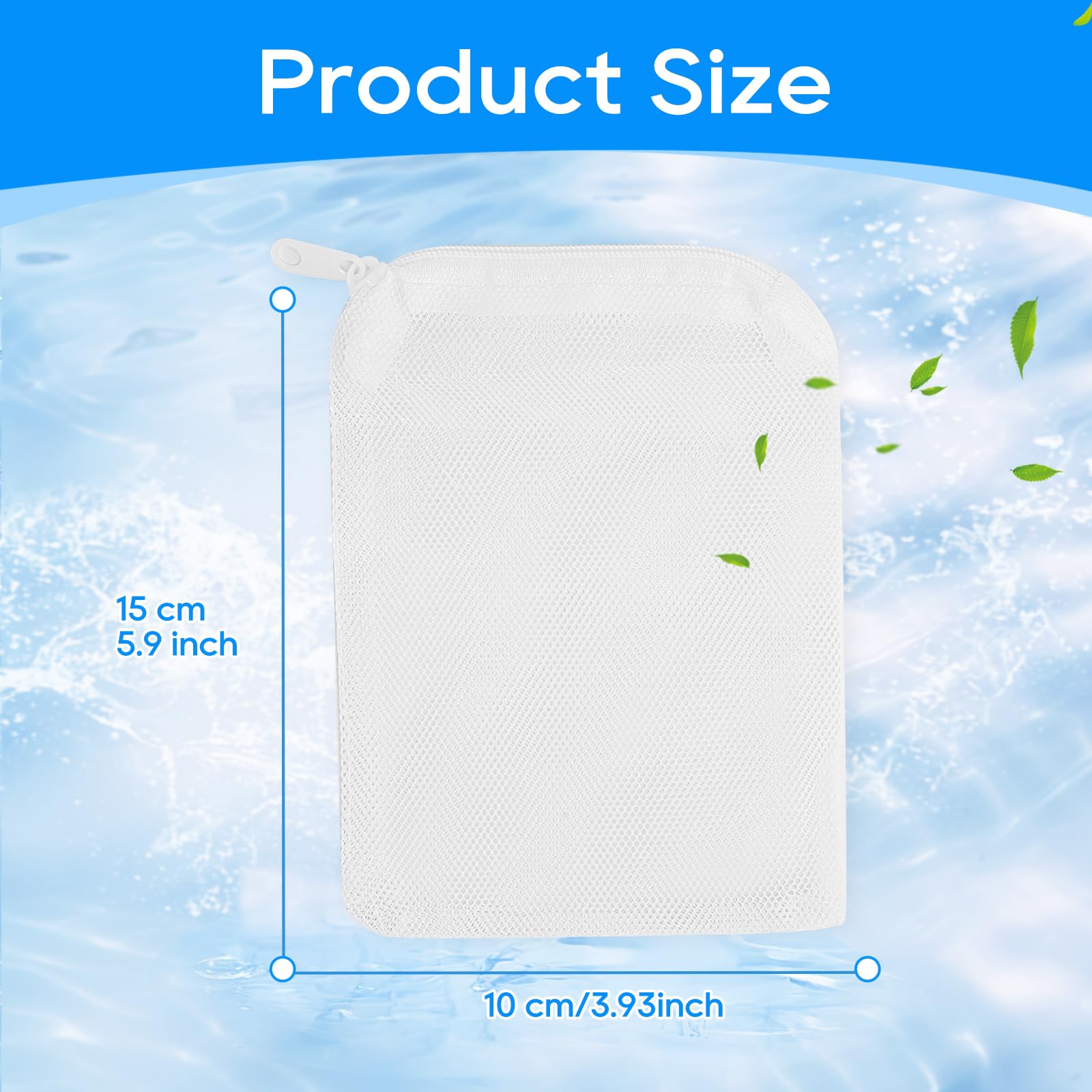 Myfatboss Aquarium Filter Media Bags For Aquarium With Zipper, Fine Mesh Bag Reusable Strong Polyester For Activated Carbon, Bio