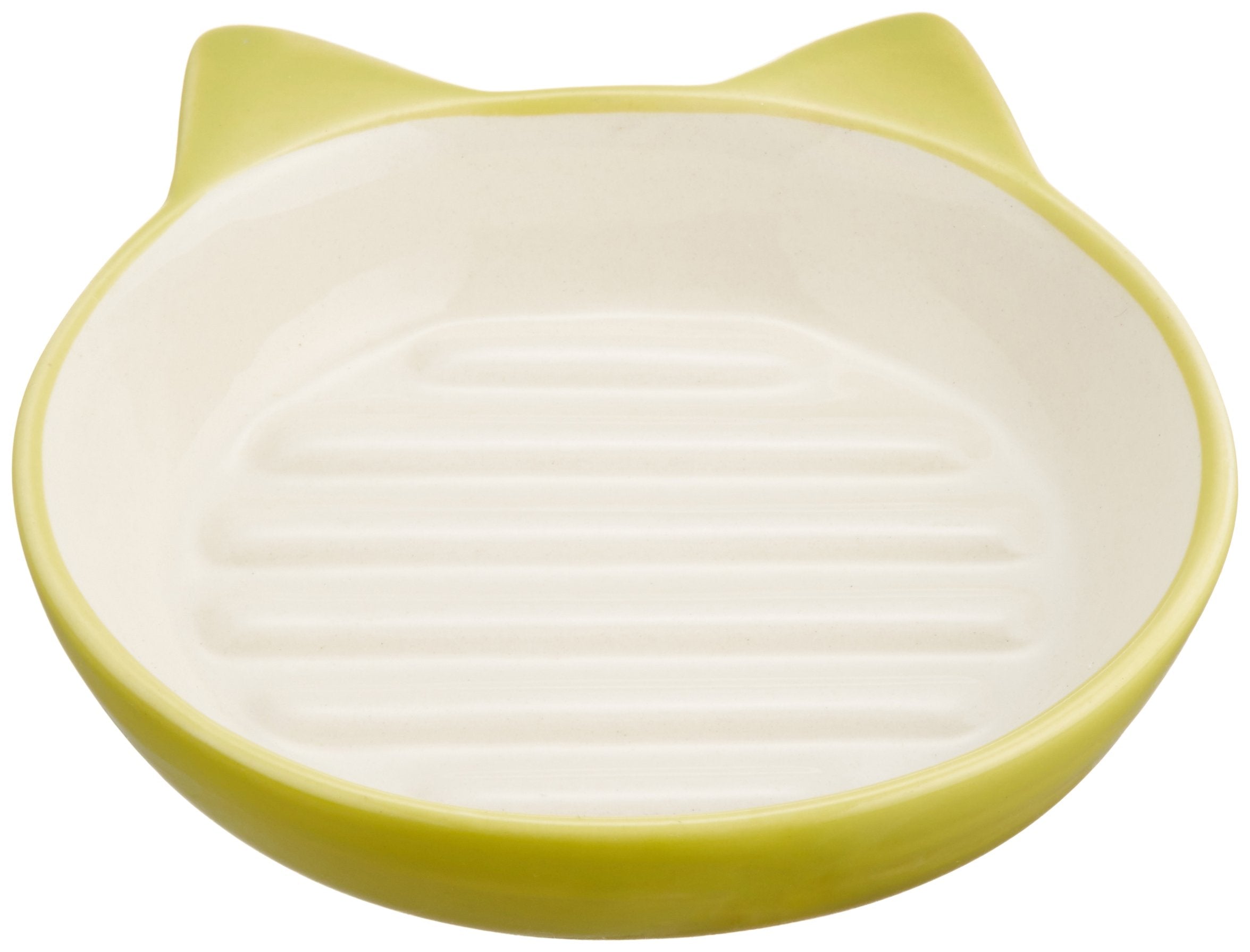 Pet rageous Designs Easy Diner Cat Dish, Lime Green