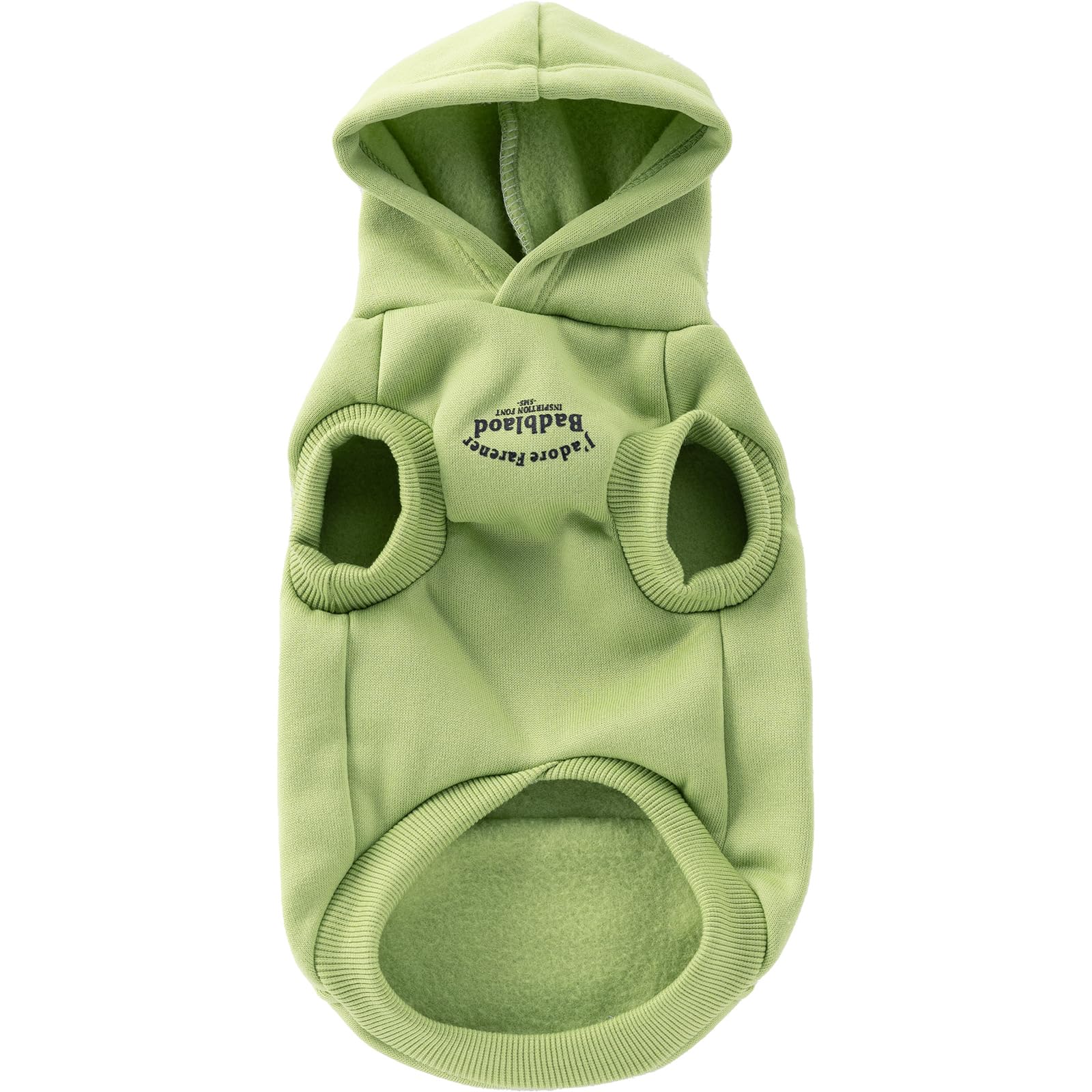 Winter Dog Hoodie Sweatshirts With Pockets Warm Dog Clothes For Small Dogs Chihuahua Coat Clothing Puppy Cat Custume (Green, Xx-