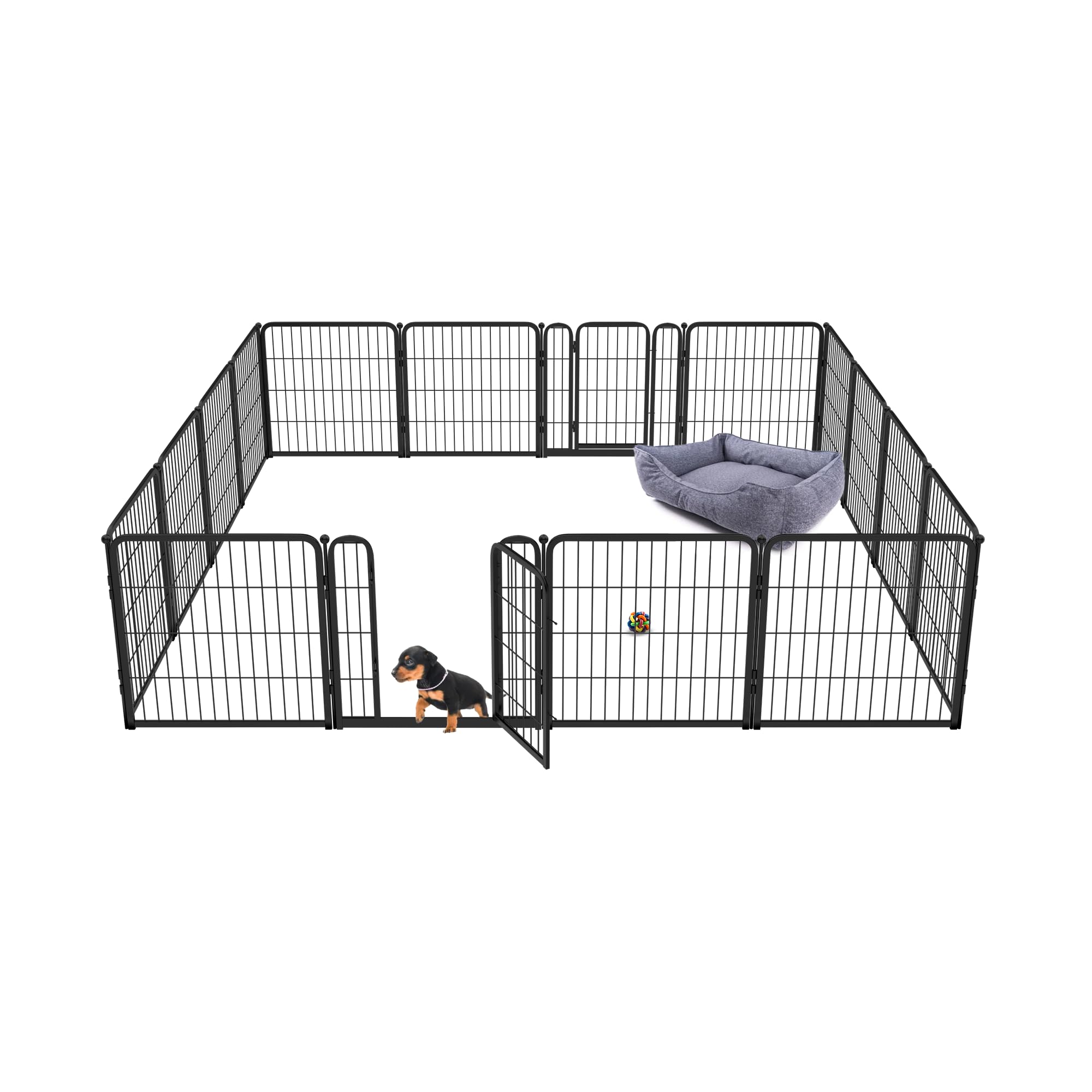 Fxw Homeplus Dog Playpen Designed For Indoor Use, 24'' Height For Puppy And Small Dogspatent Pending