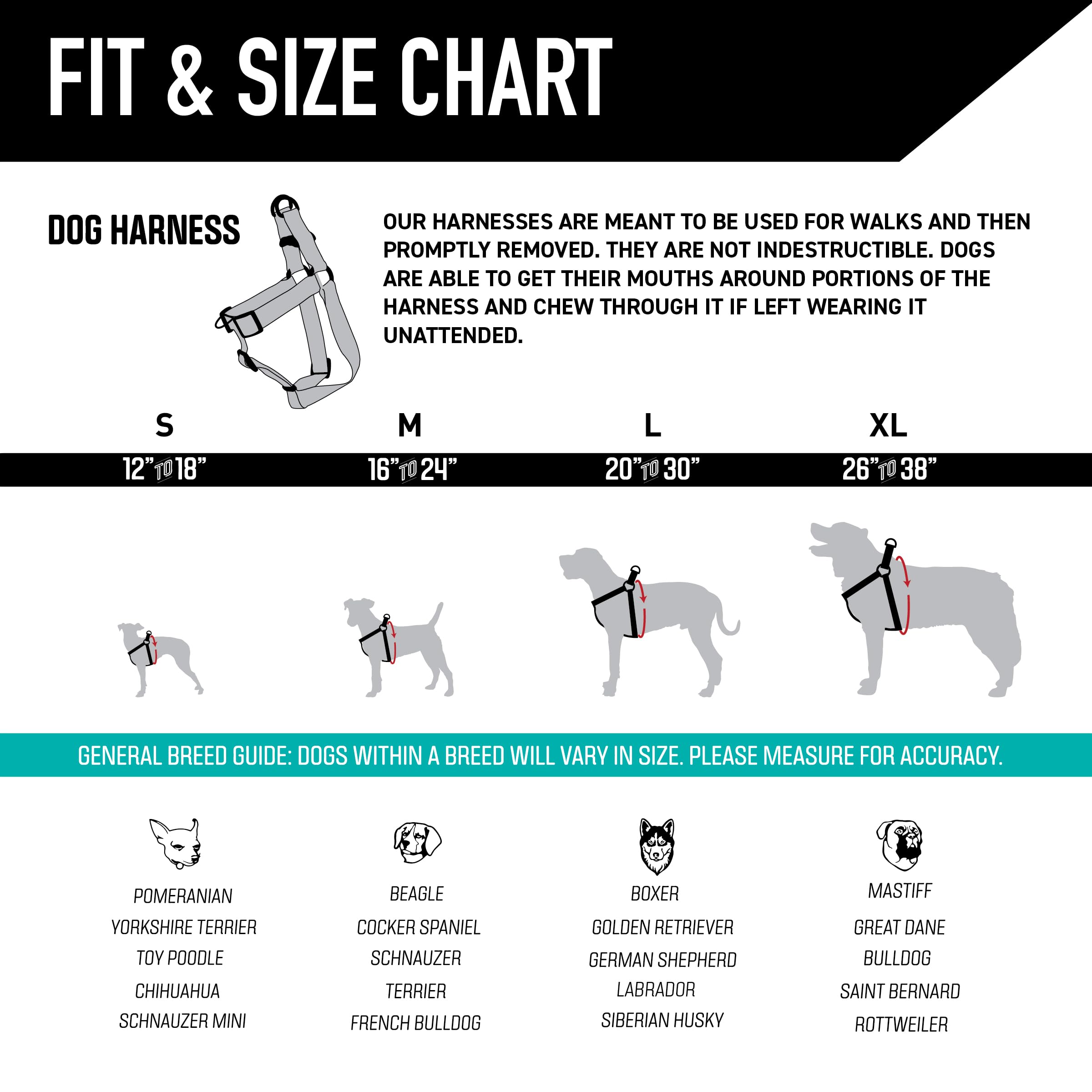 Wolfgang Heavy Duty Adjustable Dog Harness, Pull-Tested for Walking & Training, StarryWolf Print, X-Large