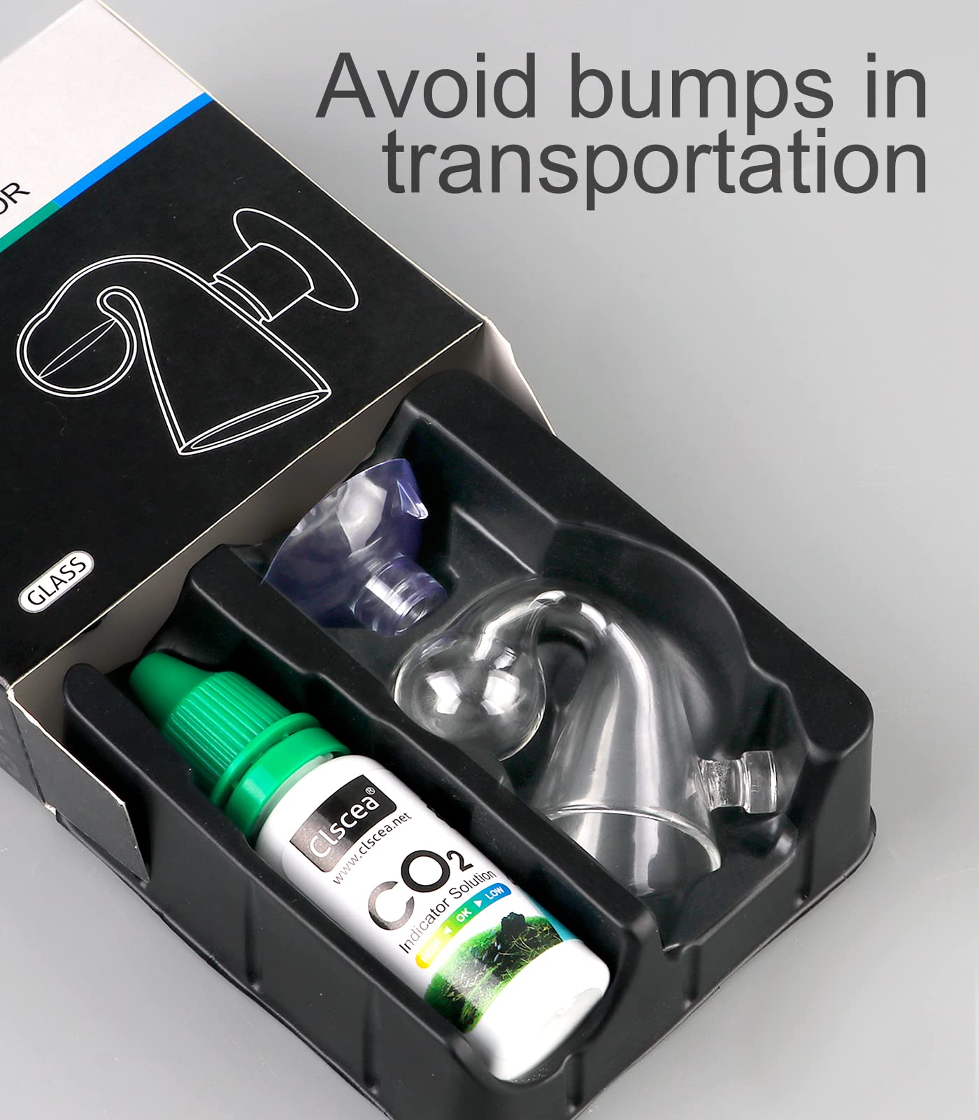 Clscea Aquarium Co2 Drop Checker Co2 Indicator (Glass Checker+15Ml)
