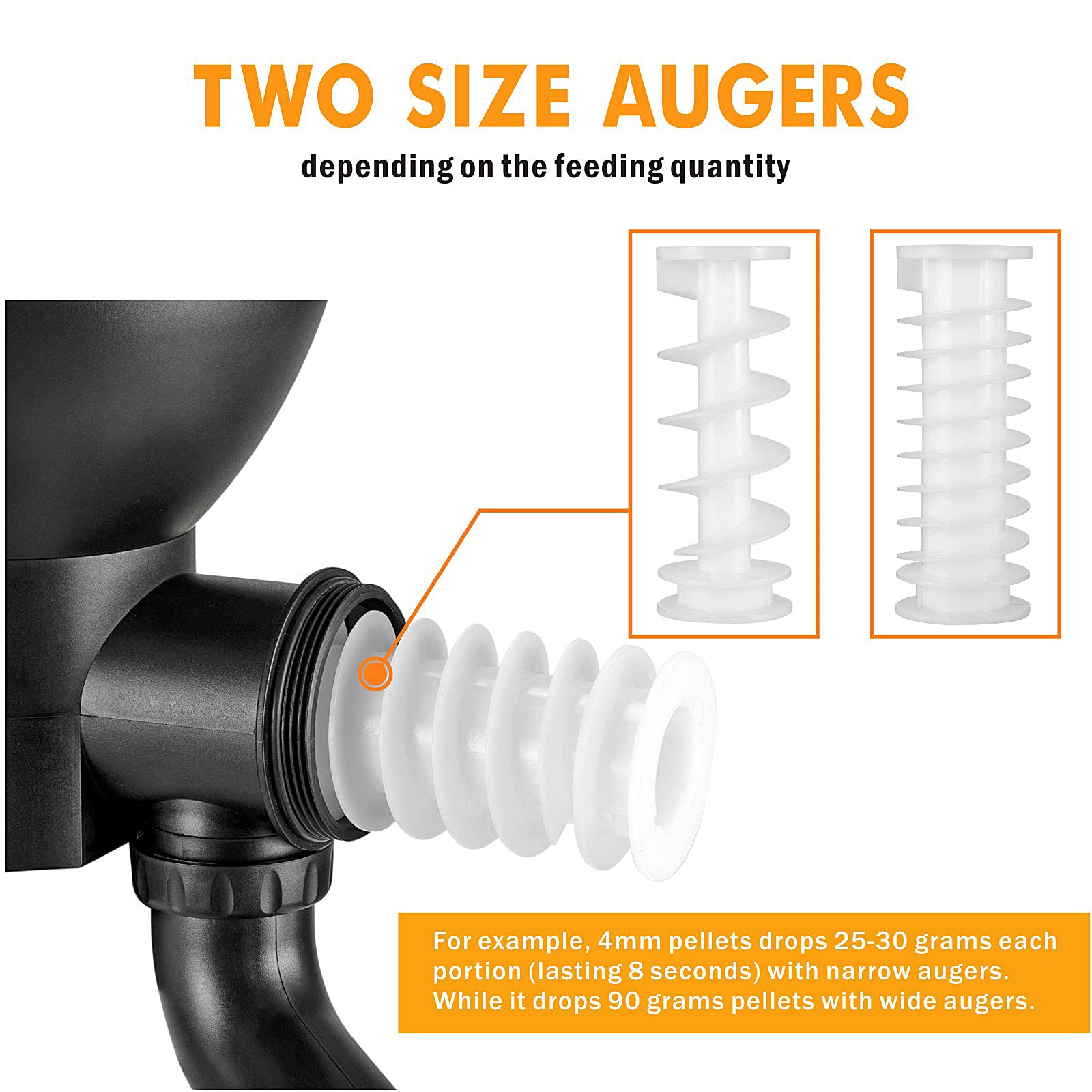 hygger Large Programmable Auto Pond Feeder with LCD Display Controller Automatic Fish Food Feeding Dispenser Outdoor Koi Fish Fe