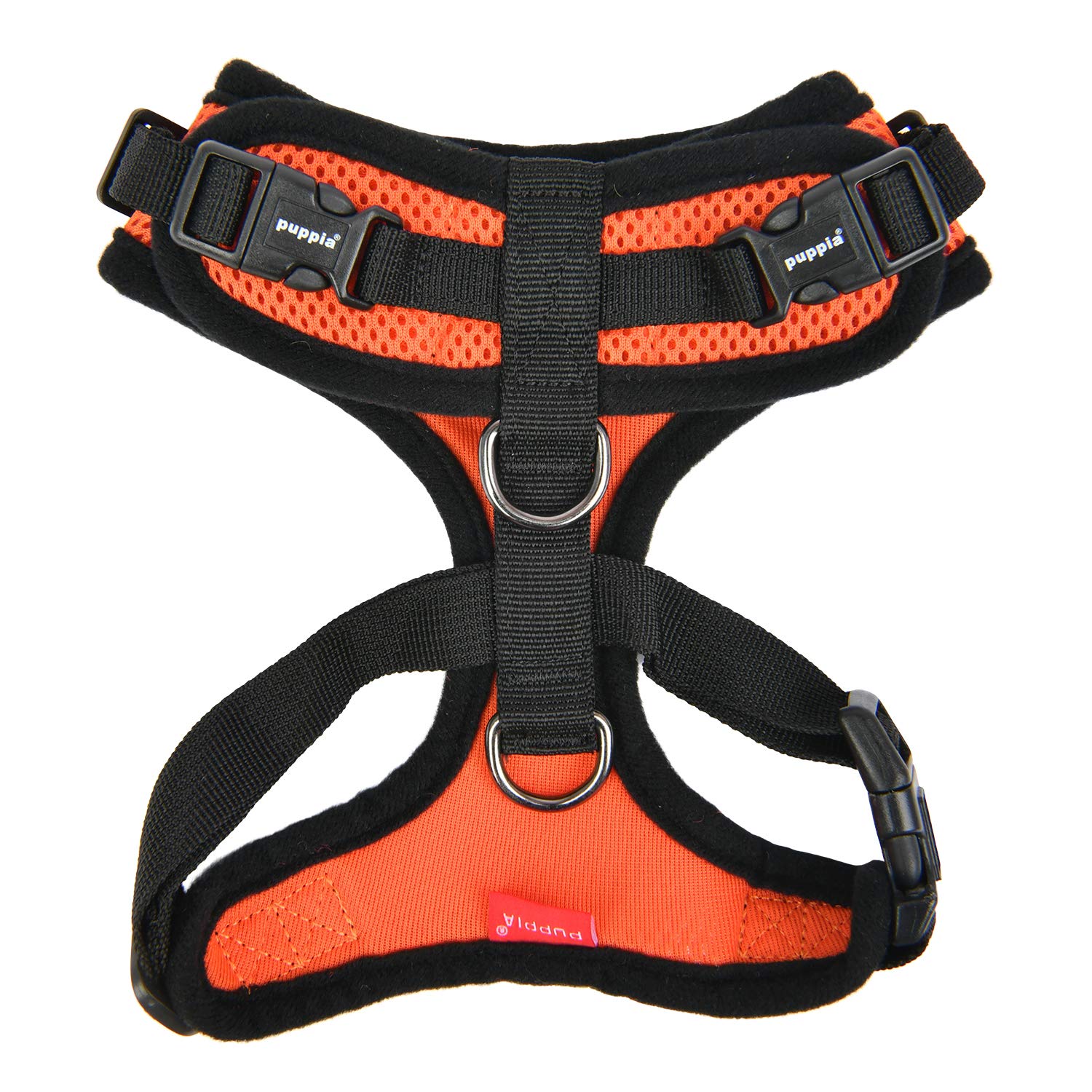 Puppia Authentic Ritefit Harness With Adjustable Neck Orange, Medium