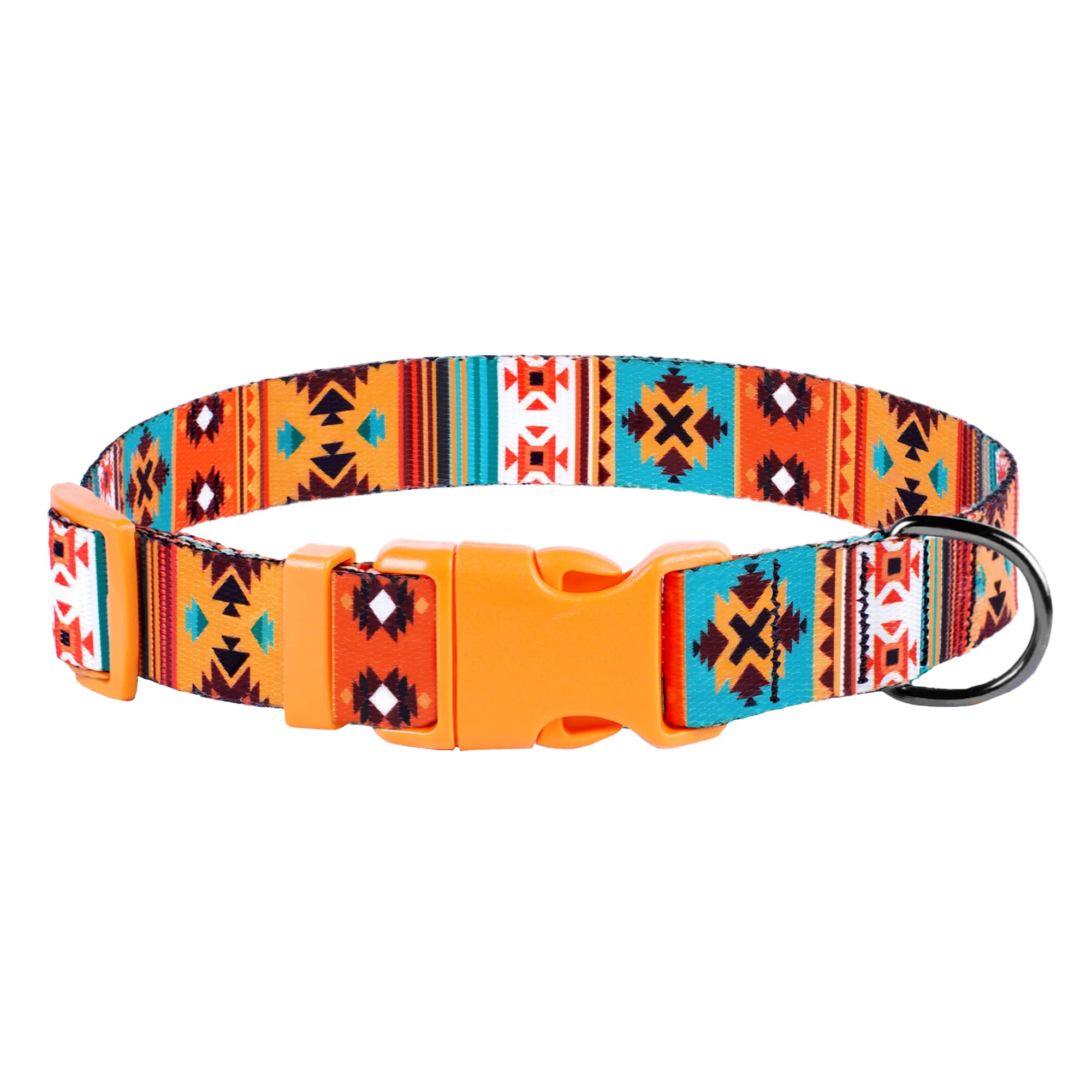 Southwest Dog Collar Tribal Pattern Adjustable Puppy Pet Collars For Small Medium Large Dogs Aztec Print (Southwest, Neck Fit 10'-13')