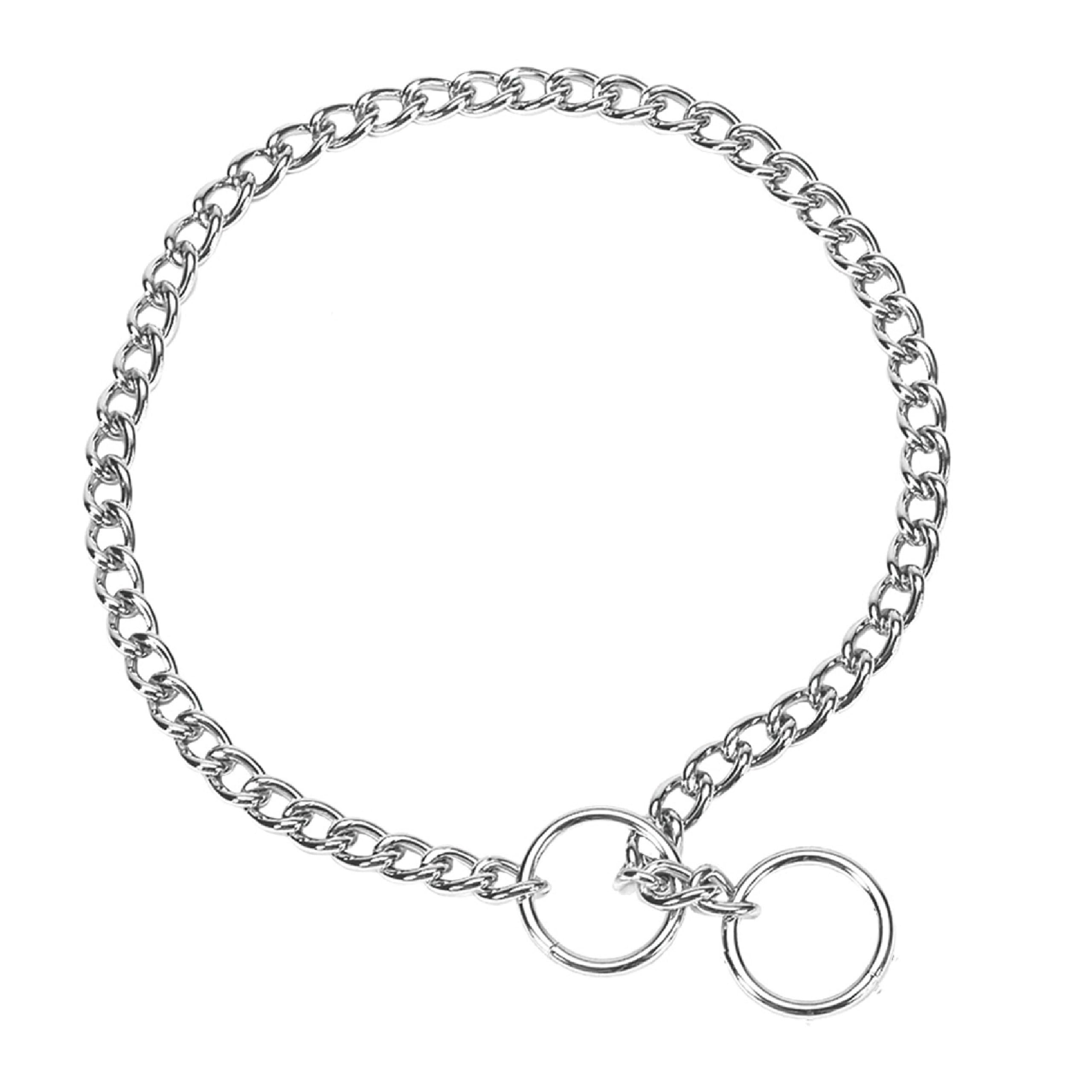 Coastal Pet Titan Chain Training Dog Collar - Durable Metal Choke Collar For Dog Training - Argon-Welded, Chrome Chain - 4 Mm X 30'