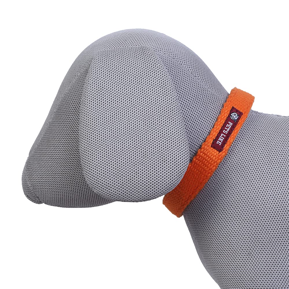 Pets Like Dog Spun Poly Collar Orange(15Mm), (GePl5181C)