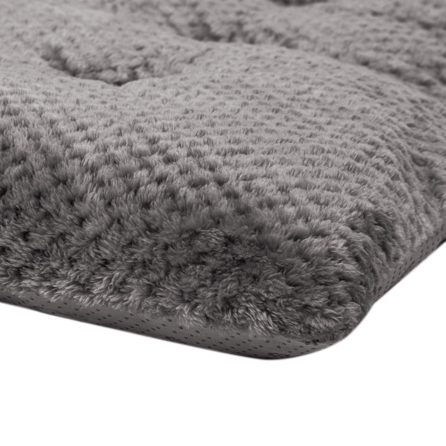 WONDER MIRACLE Fuzzy Deluxe Pet Bed, Plush Dog/Cat Bed, 23" x 35", L-Eagle Grey, Machine Wash & Dryer Friendly