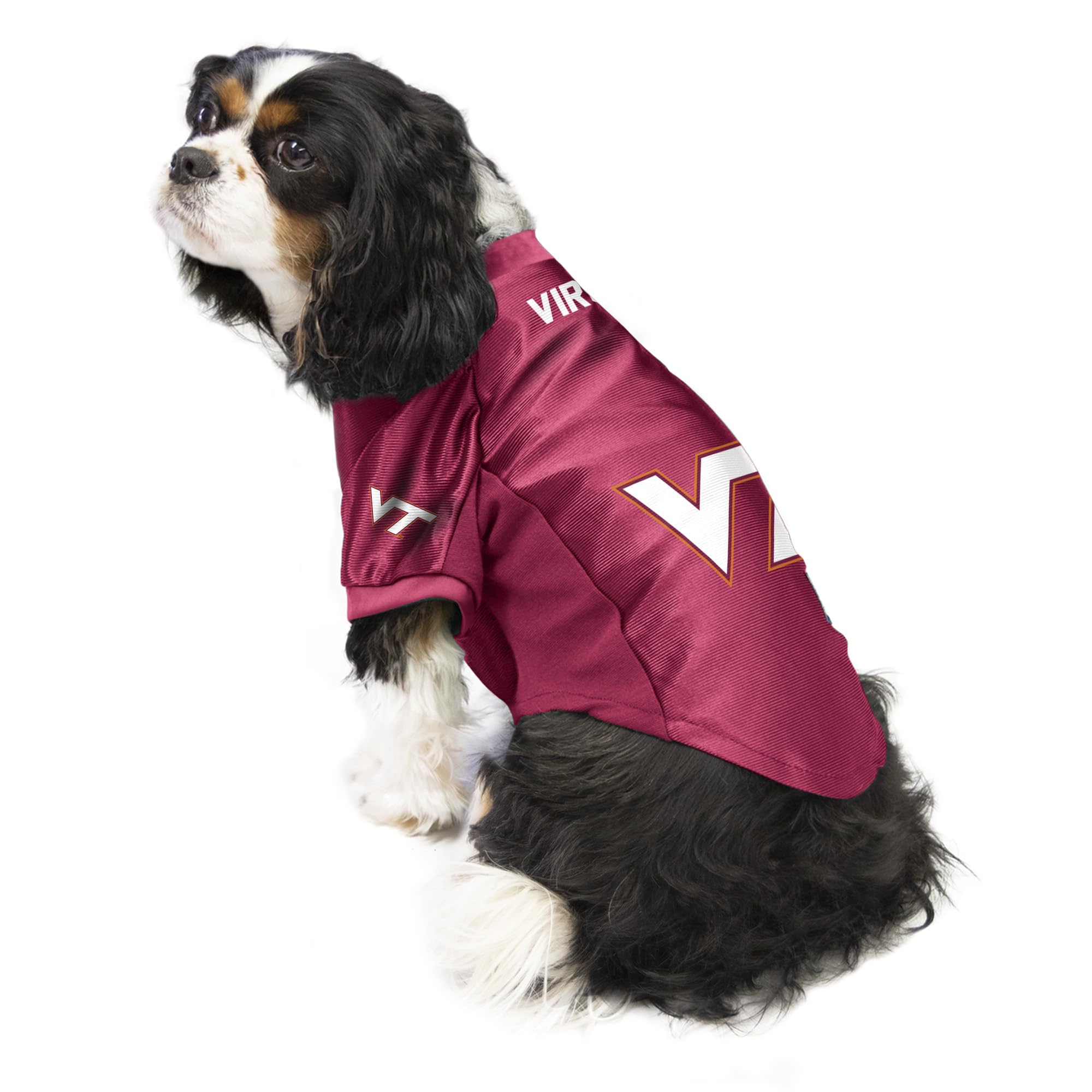 Virginia Tech Hokies Pet Jersey Stretch Size Xs - Special Order