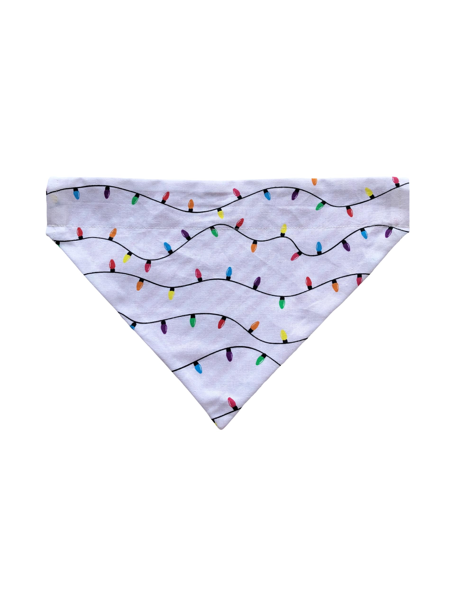 Christmas Bandana | Striped Dog Bandana | Red Dog Bandana | Reversible Dog Bandana | Slip Over The Collar Bandana | For Small Me