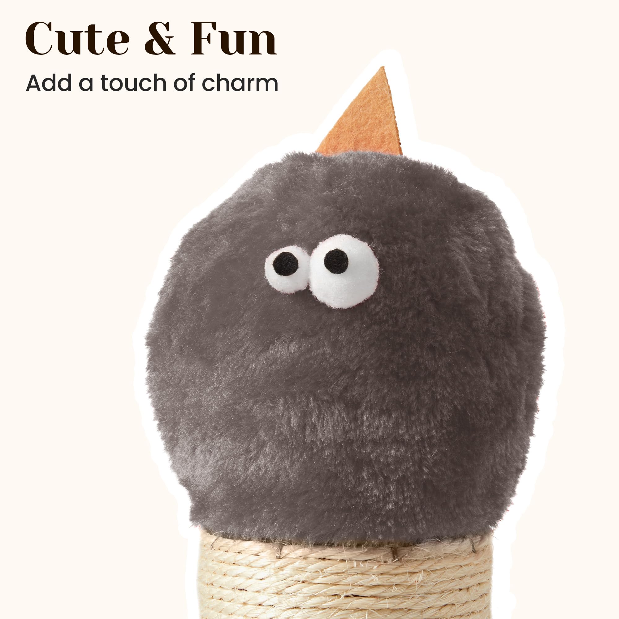 Fansafurn 22In Cat Scratching Post (Grey)