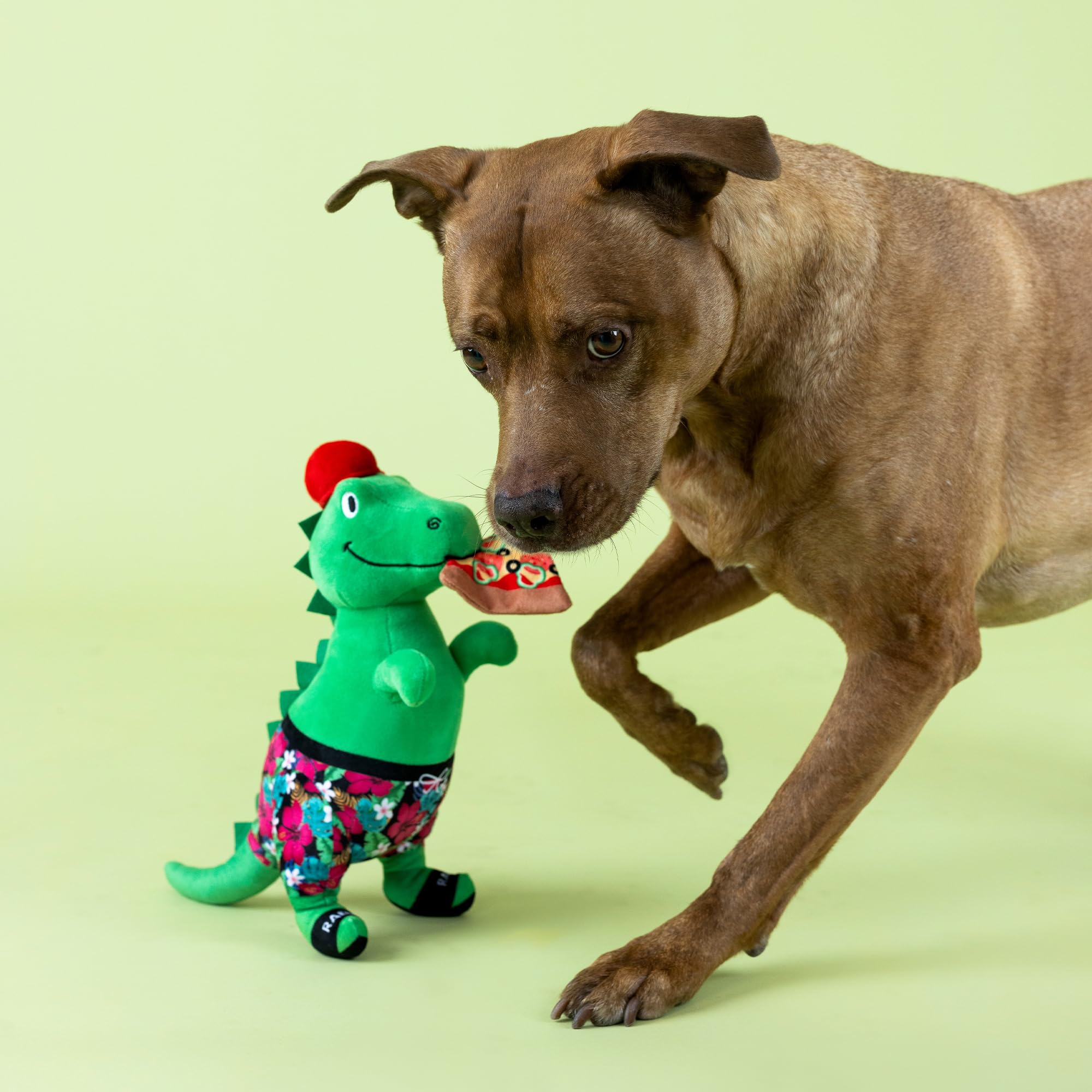Fringe Studio ''Pizzasaurus REX Plush Dog Toy, Pet Shop Collection (314431)