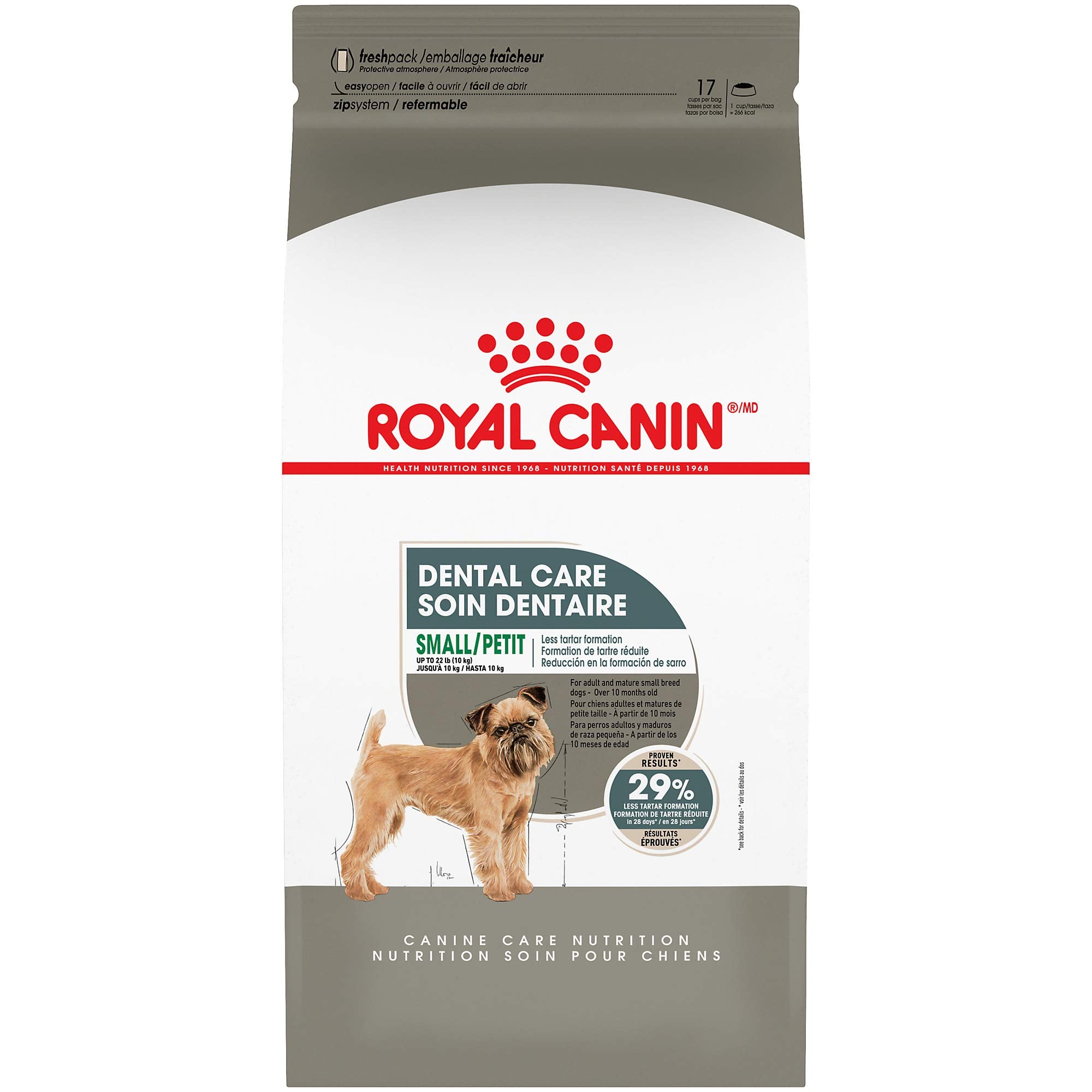 Royal Canin Canine Care Nutrition Small Dental Care Adult Dry Dog Food, 17 lb Bag