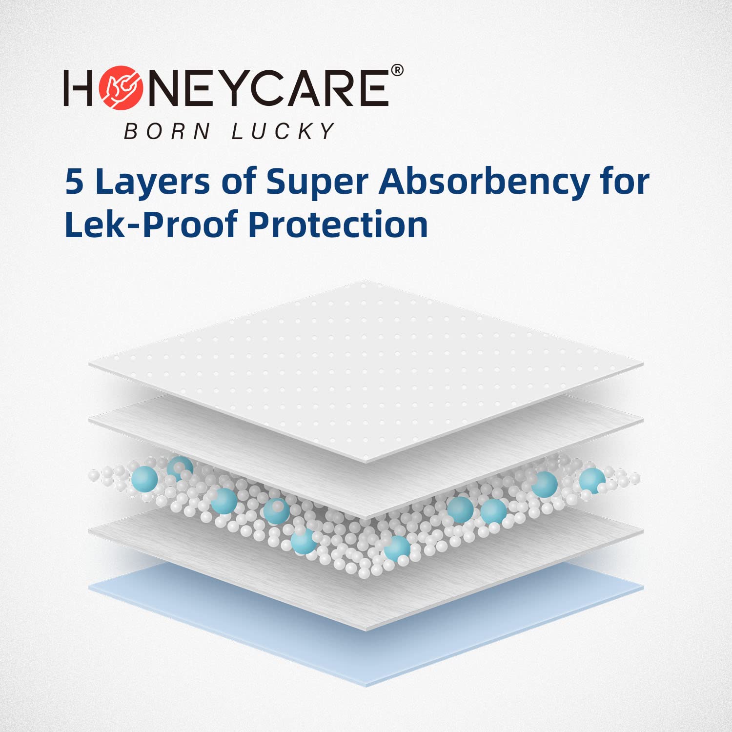 HONEY CARE Dog Training Pads, Ultra Absorbent, Leak-Proof, XXL 30"x36", Blue, Model A39, 30 Count