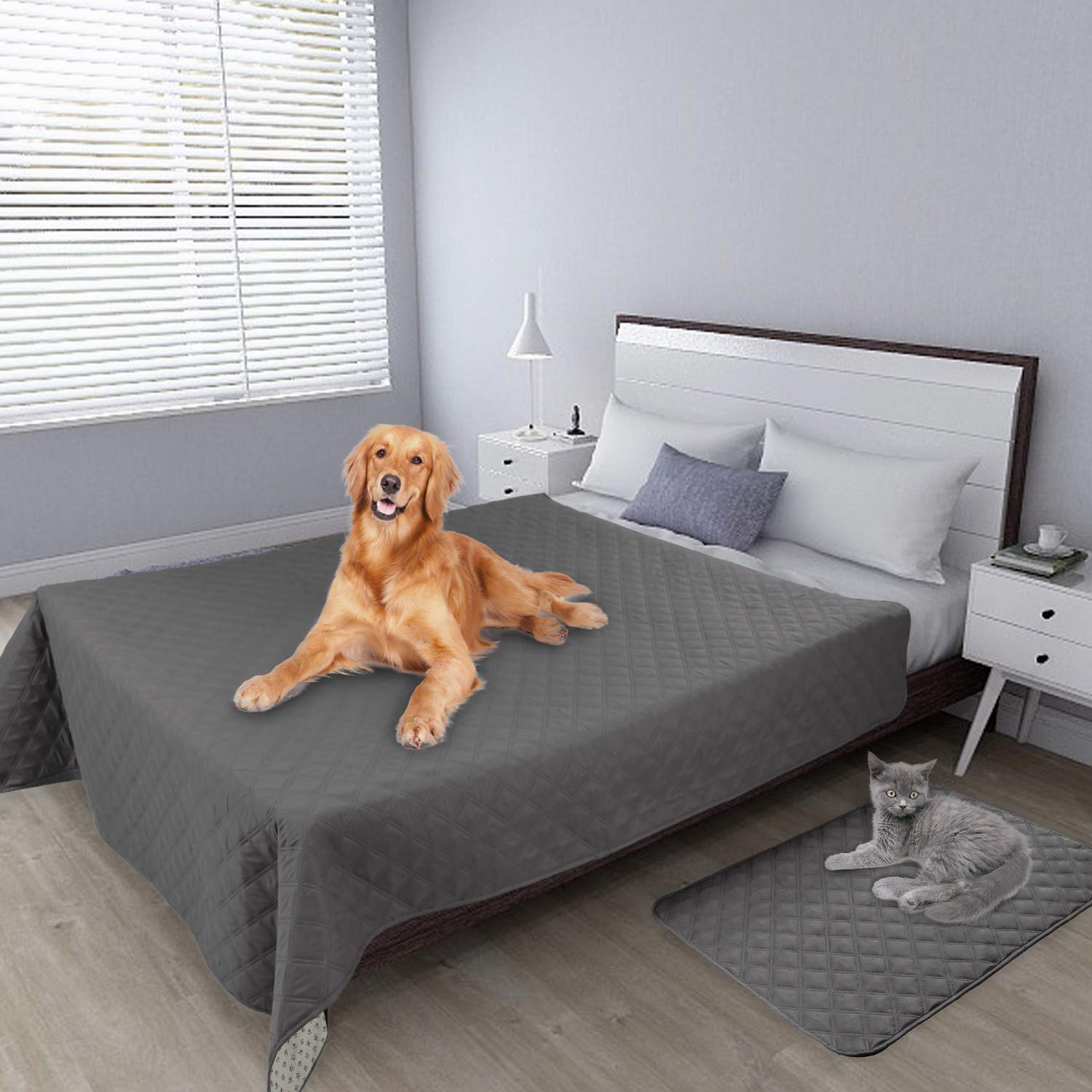Easy-Going 100% Waterproof Dog Bed Cover Washable Couch Cover Non-Slip Sofa Cover Furniture Protector Cover Reusable Incontinenc