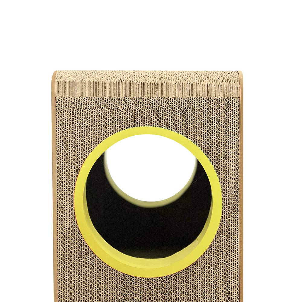 Fluffydream Cat Scratcher Cardboard, Girl With A Pearl Earring Shape Adaptation Spoof Version Cat Scratching House Bed Furniture