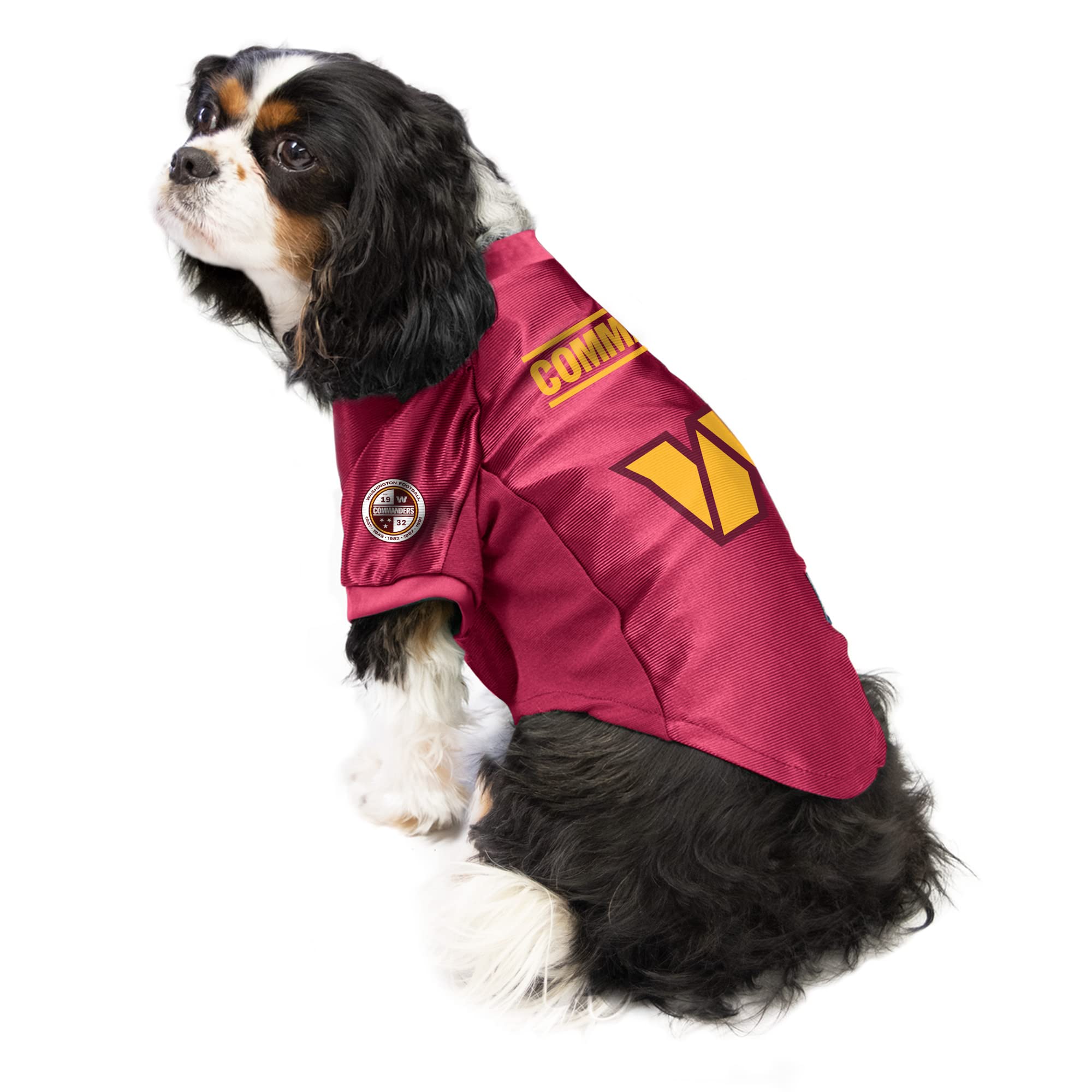 Littlearth NFL Washington Commanders Stretch Pet Jersey, Team Color, Small