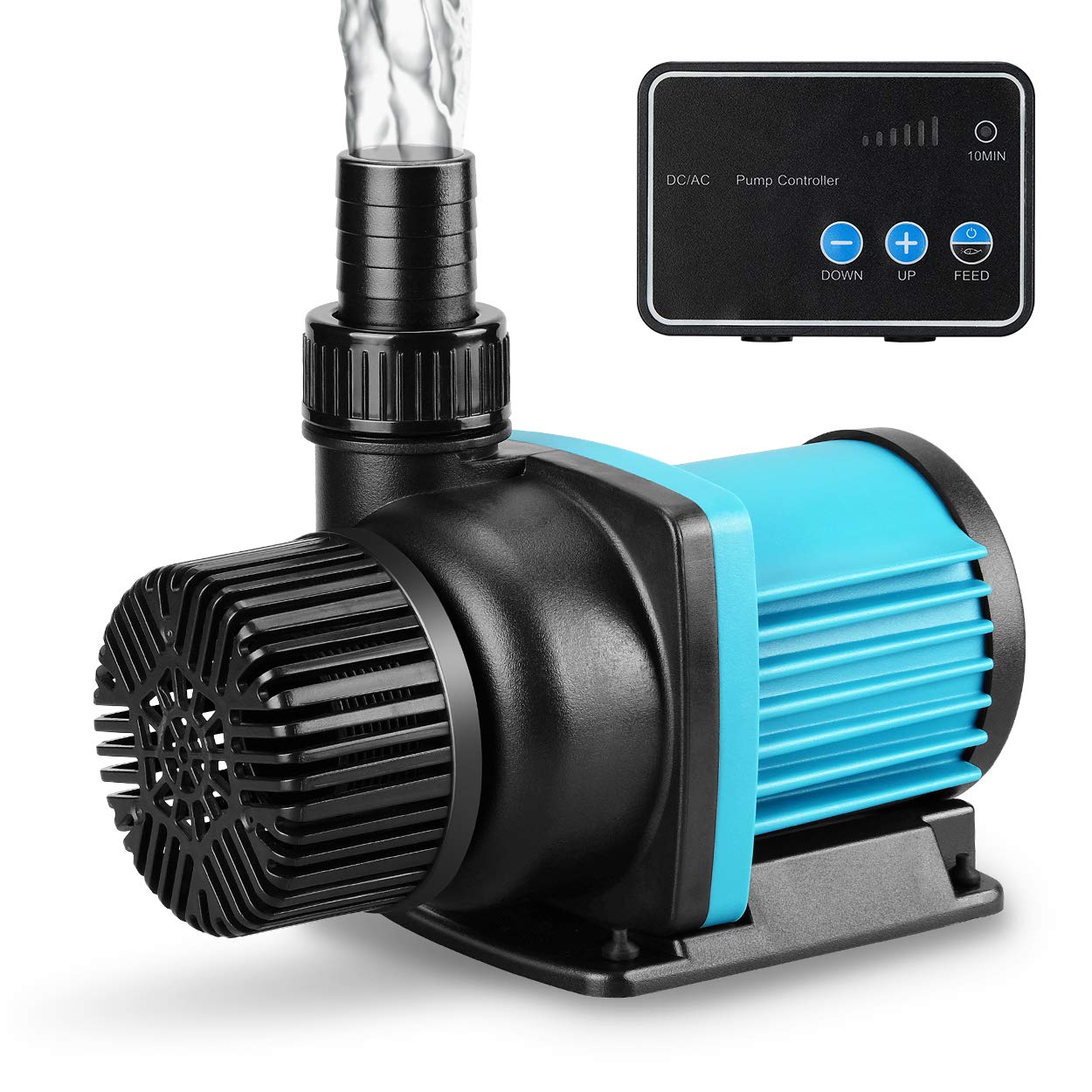 Jerepet 3170 Gph Aquarium 24V Dc Water Pump With Controller, Submersible Return Pump For Fish Tank,Aquariums,Fountains,Sump,Hydroponic,Freshwater And Marine Water Use (3170Gph,86W,20.3Ft)