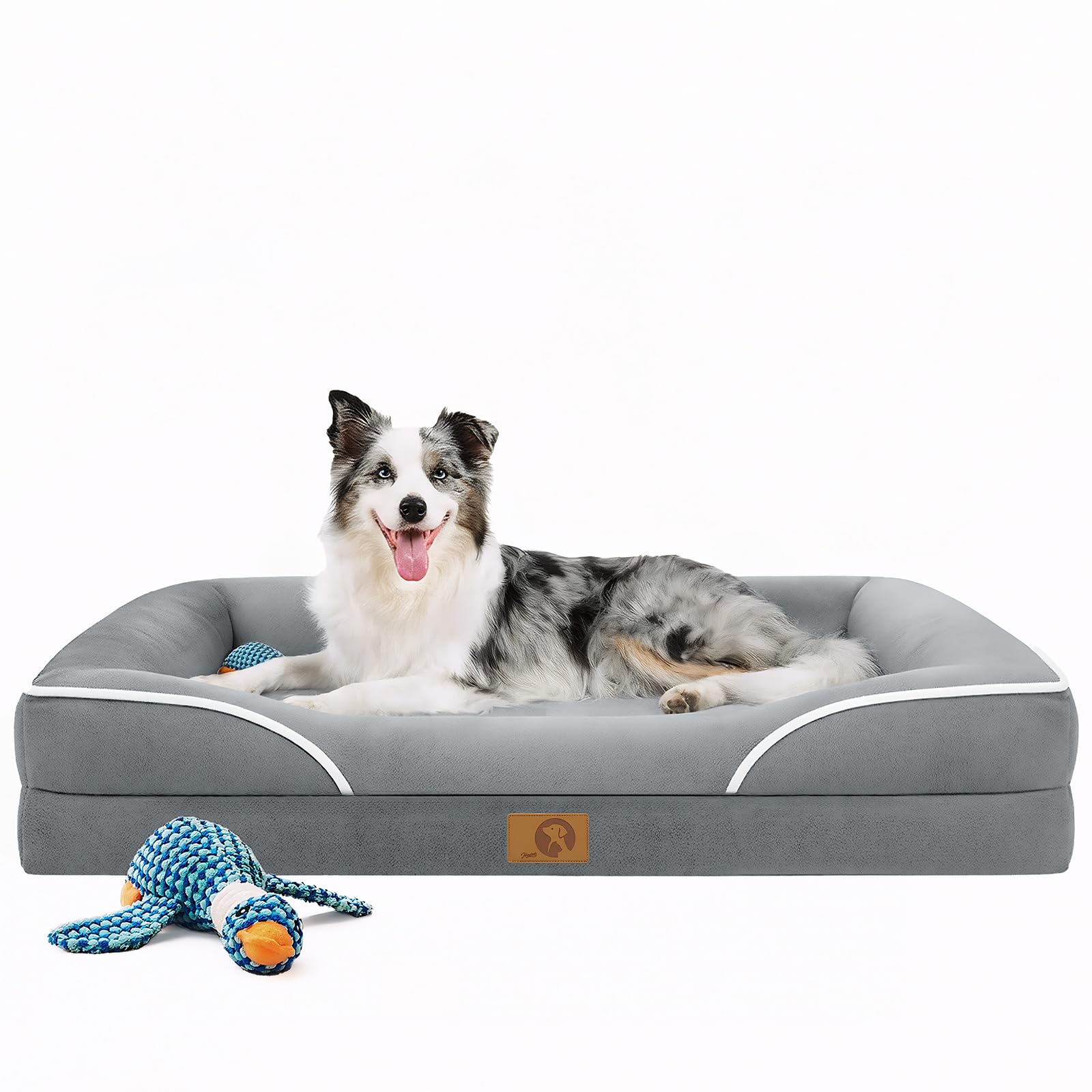 Homemate Dog Bed Large Sized Dog: 42x30 inch Orthopedic Large Dogs Bed XL Outdoor Pet Cat Bed Sofa Supplies with Toy Dogs Crate 