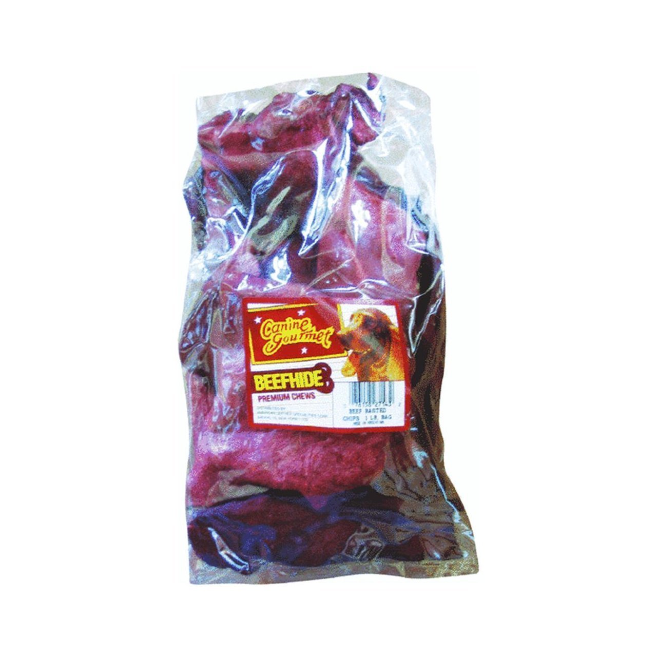 Chompems Beef Chew Chips, 1 lb - Healthy, Protein Rich Treats for Dogs - Long Lasting Dog Chews