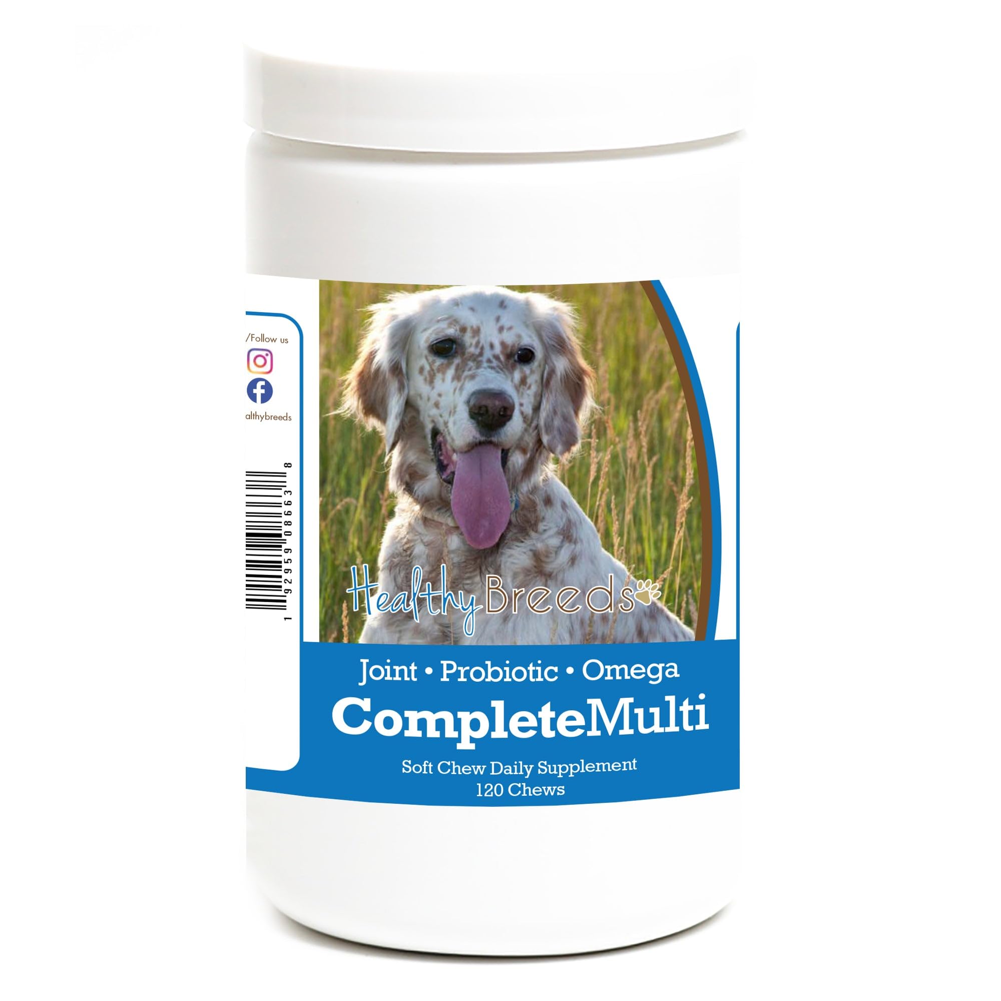 Healthy Breeds English Setter All in One Multivitamin Soft Chew 120 Count