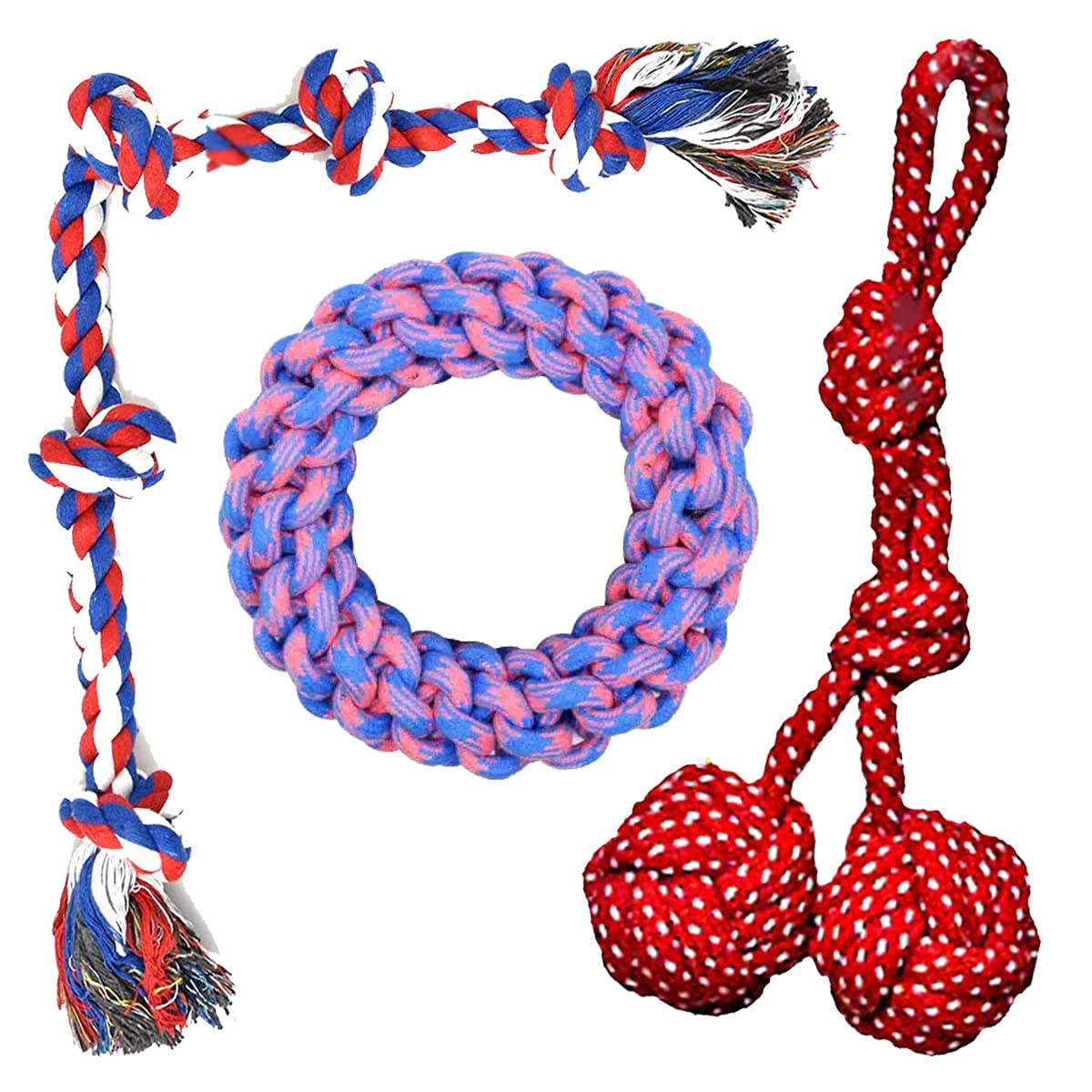 Kittupet Dogs Toys For Aggressive Chewers, Large Dog Toys For Labrador, German Shepherd Large Breed Interactive Dog Rope Toys, T