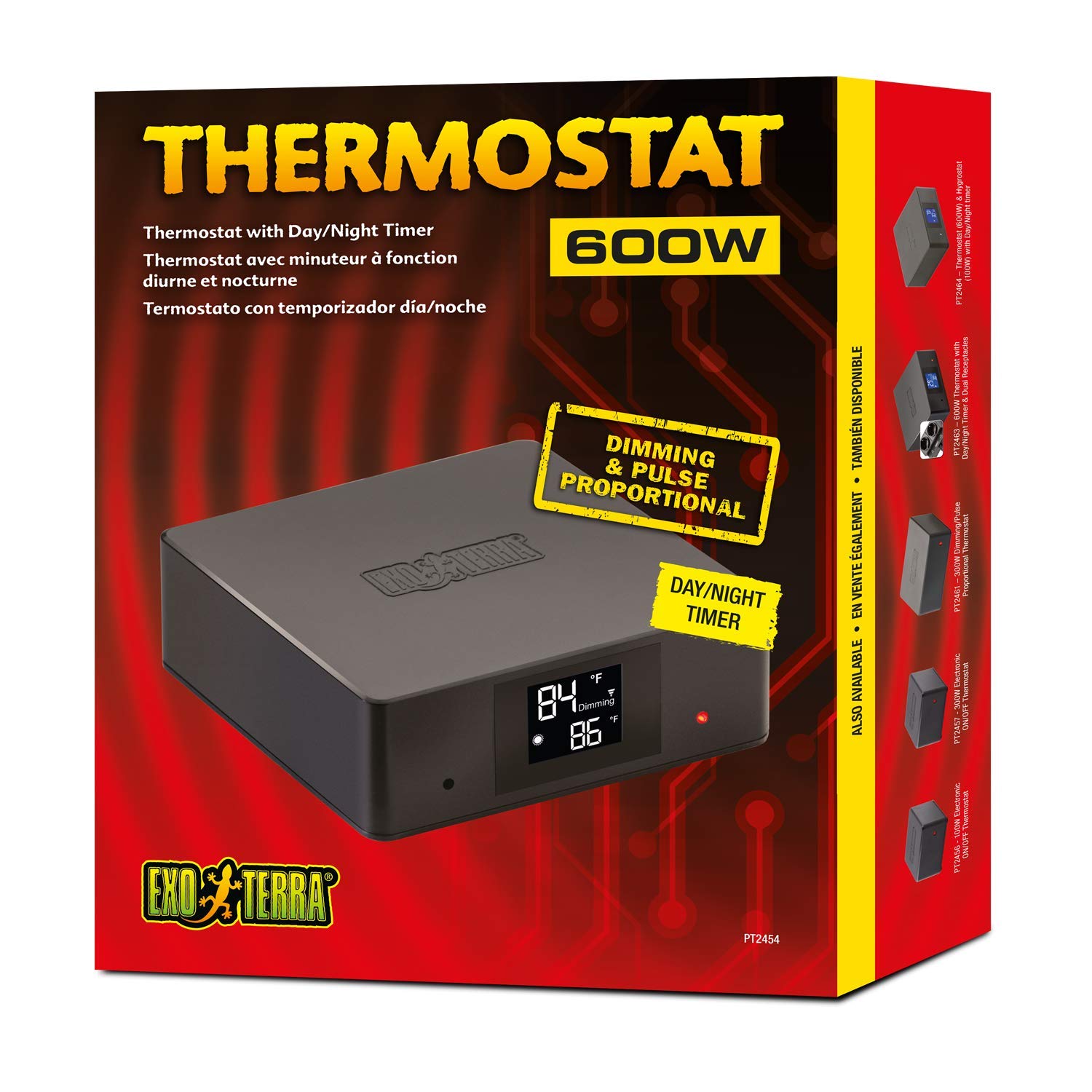 Exo Terra Thermostat With Day And Night Timer For Reptile Terrariums
