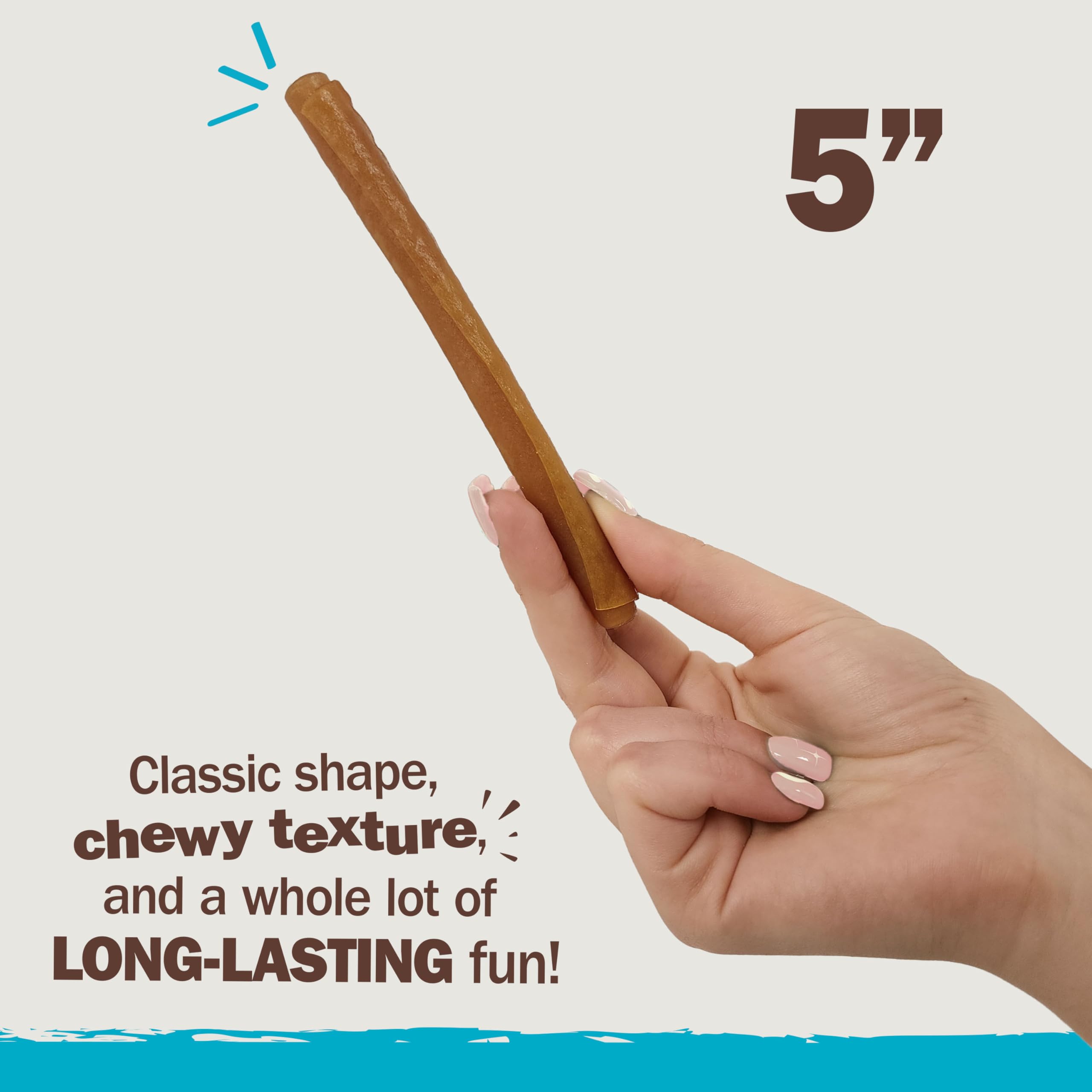 Cadet Chewalicious Classic Chewy Rolls with Real Peanut Butter, Rawhide-Free Healthy Dog Chews, Limited-Ingredient & Long-Lastin