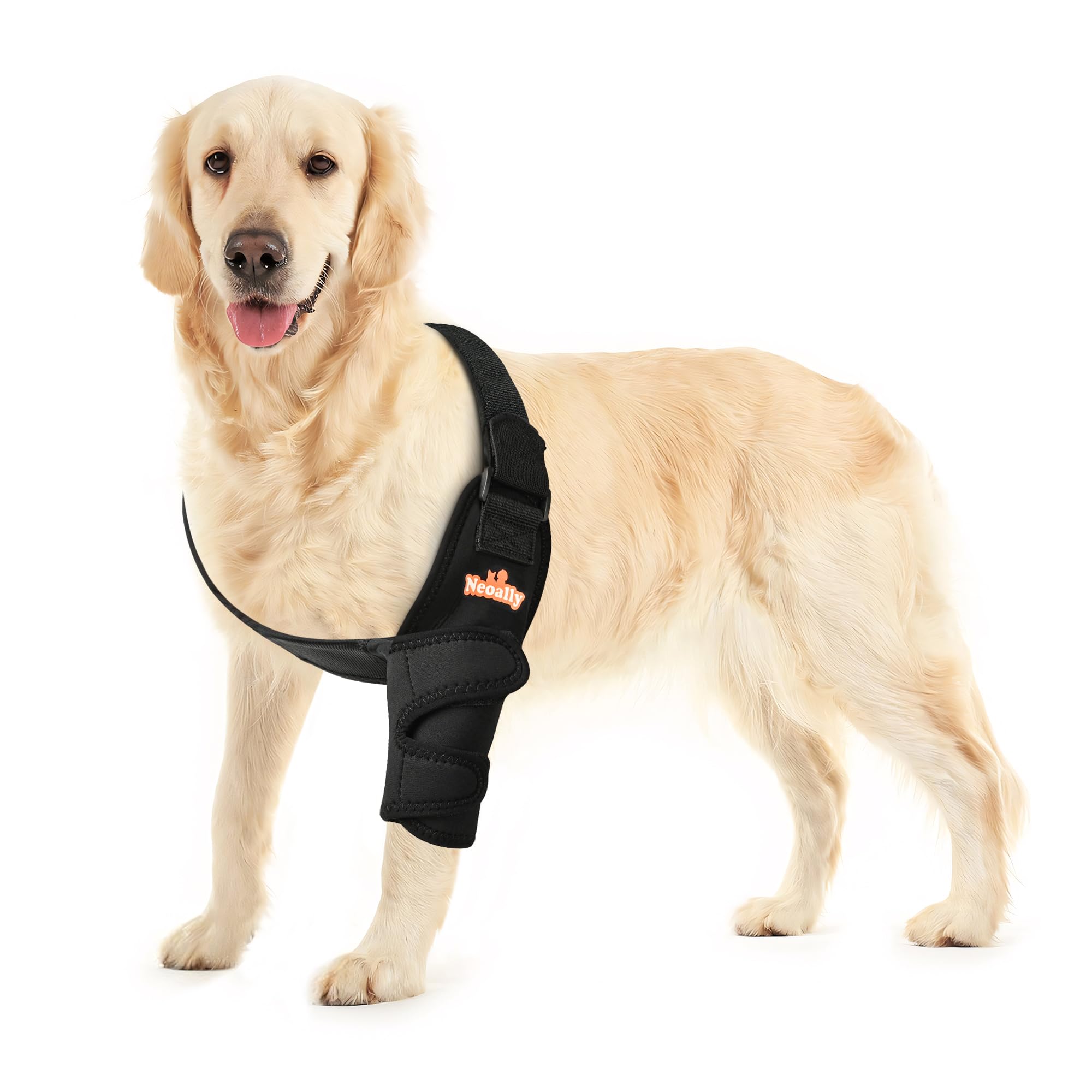NeoAlly Breathable Dog Elbow Brace Protector Pads for Canine Elbow and Shoulder Support Elbow Hygroma, Dysplasia, Osteoarthritis